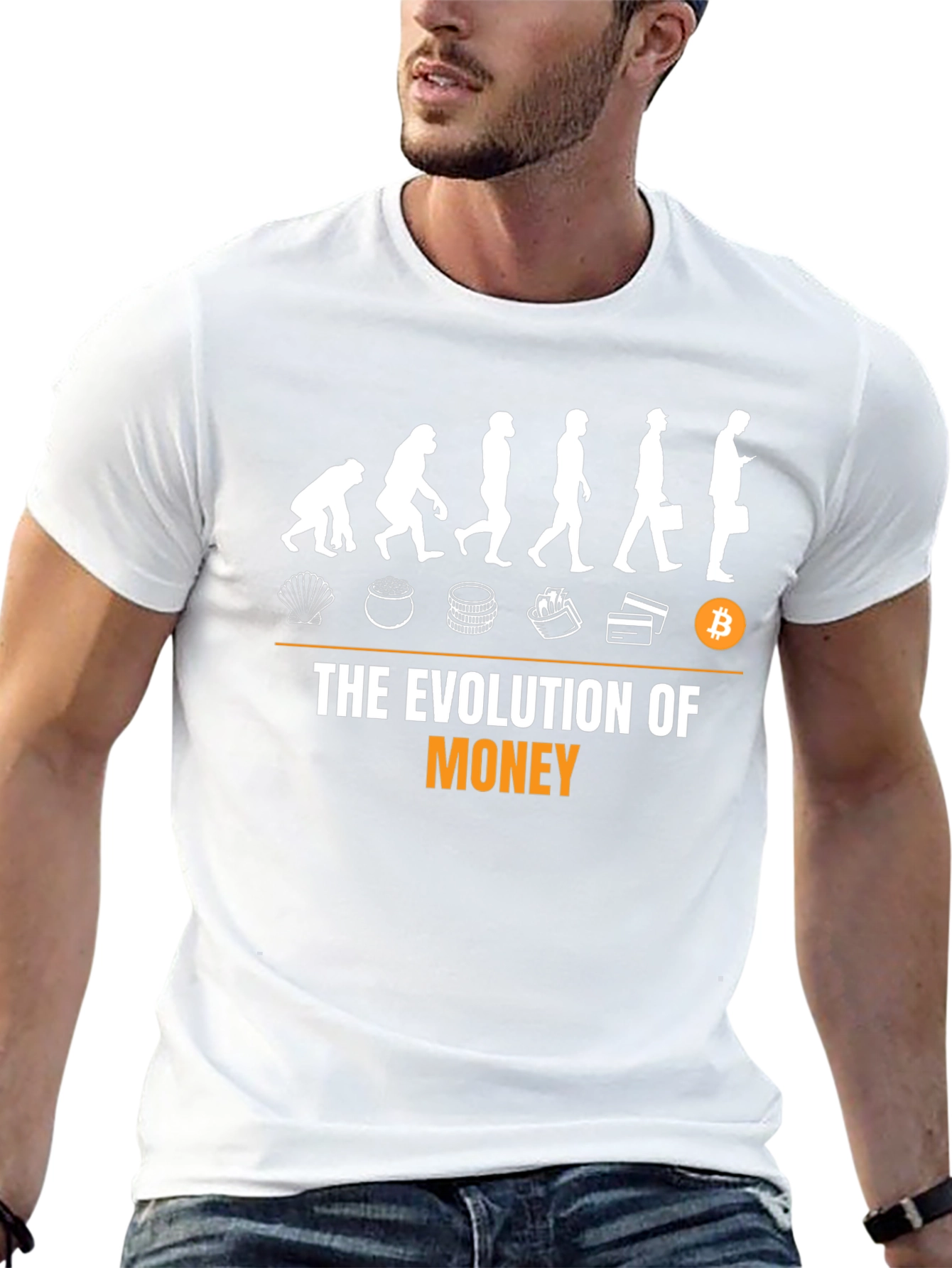 Evolution of Money T-Shirt - Crypto Bitcoin Tee