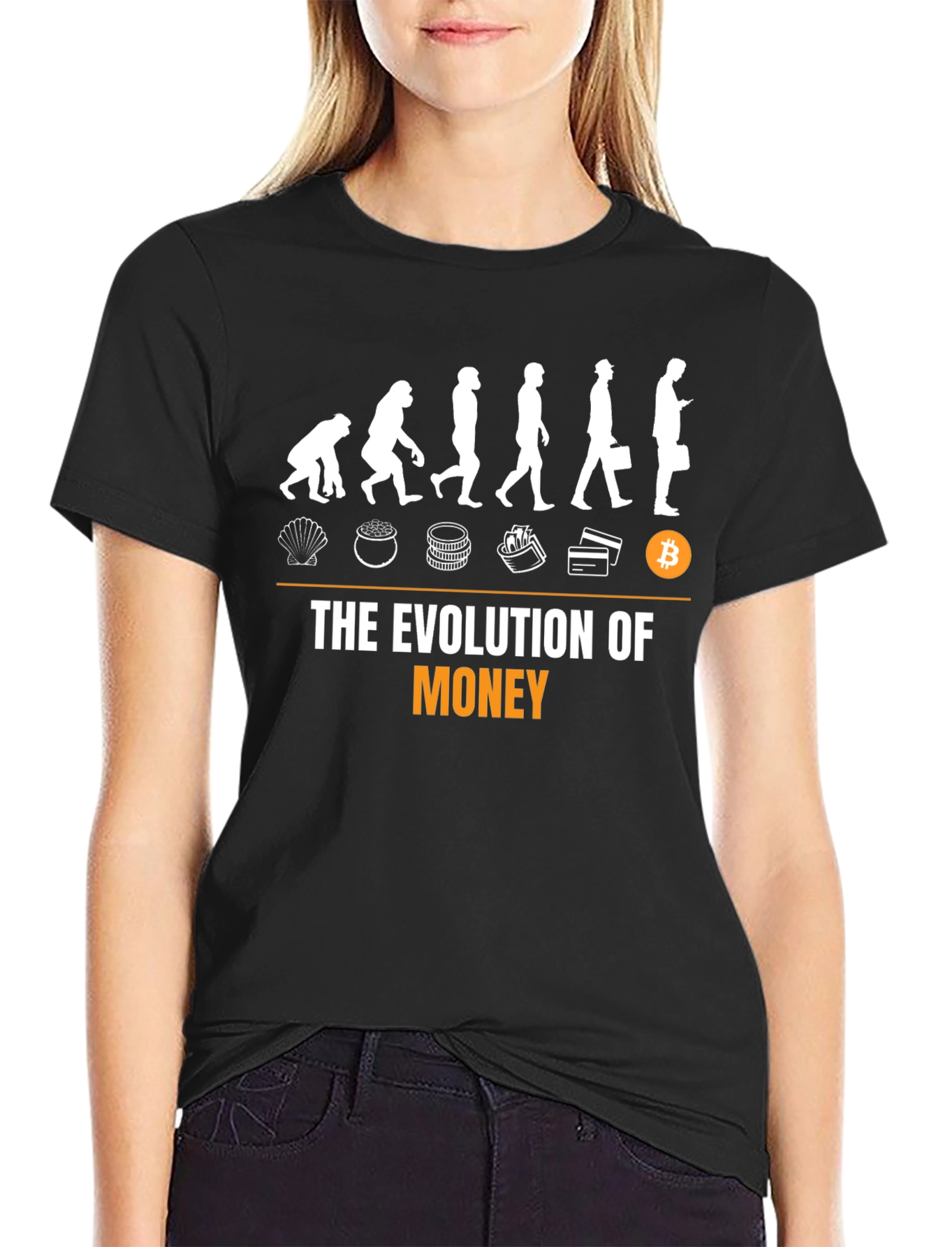 Evolution of Money T-Shirt - Crypto Bitcoin Tee