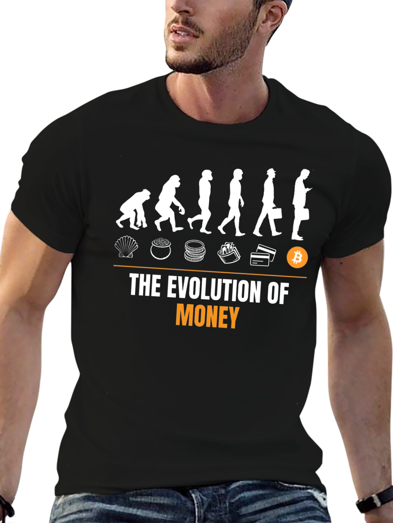 Evolution of Money T-Shirt - Crypto Bitcoin Tee