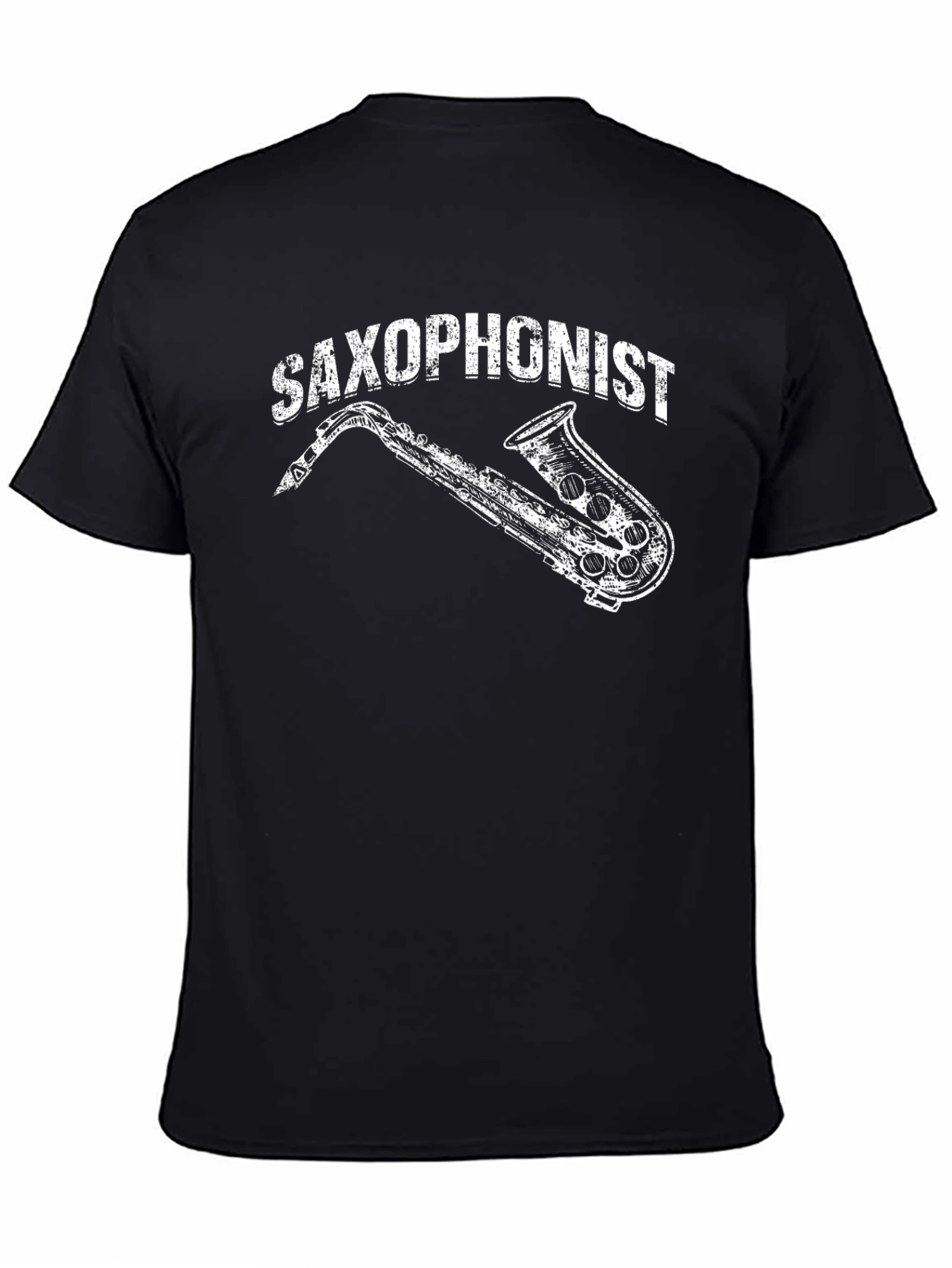 Saxophonist Graphic T-Shirt - Black