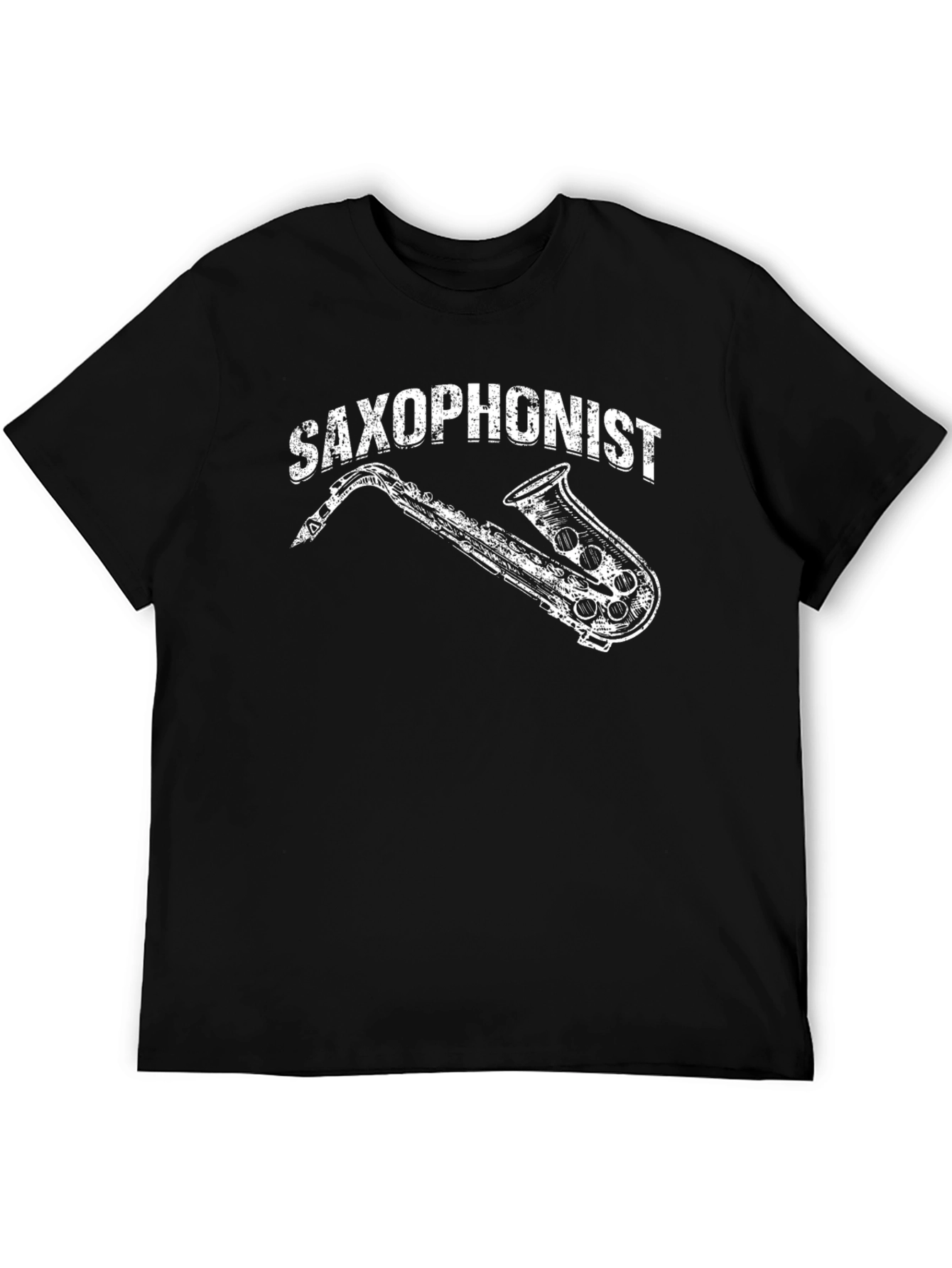 Saxophonist Graphic T-Shirt - Black