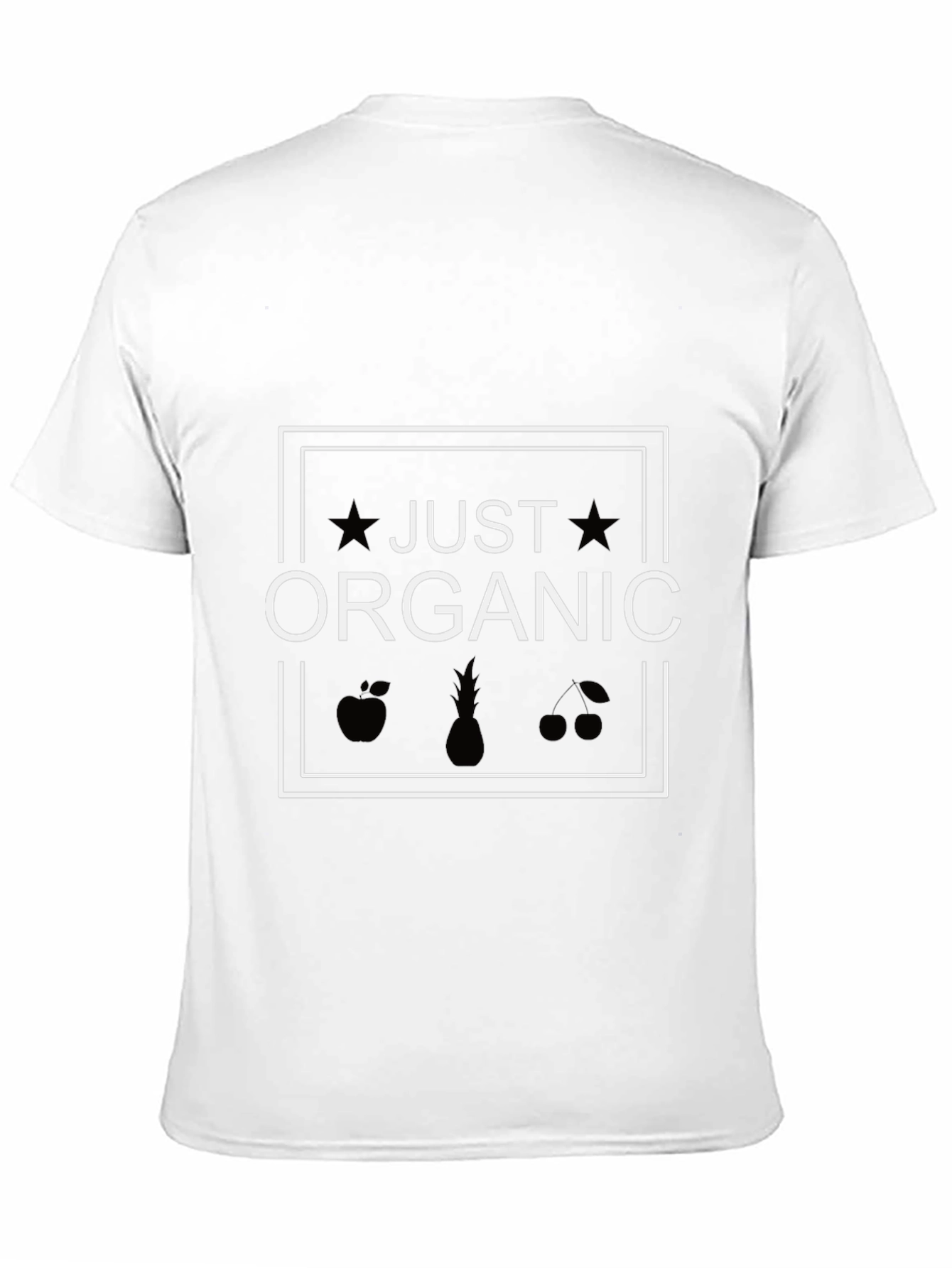 Just Organic Graphic Tee - Black Cotton T-Shirt