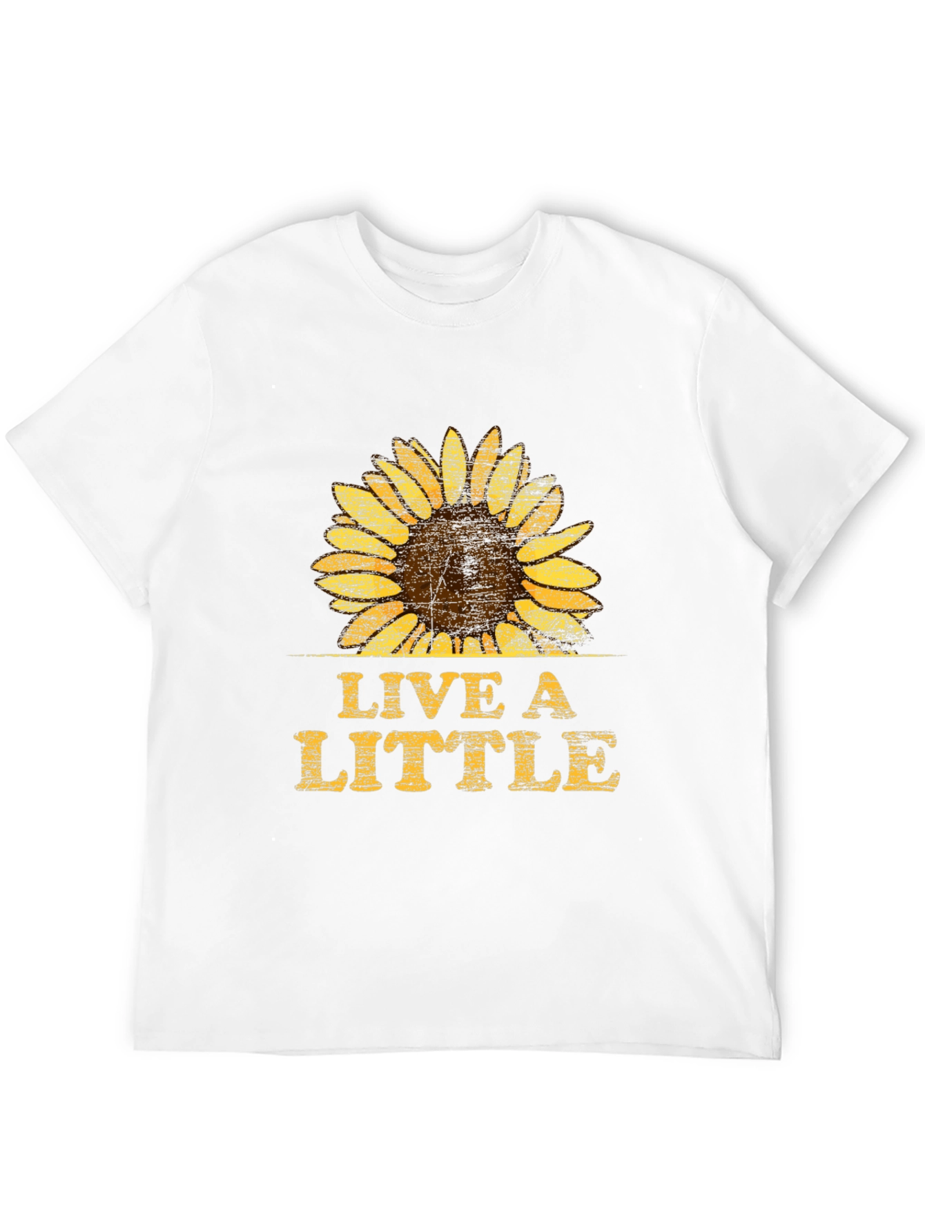 Live A Little Sunflower Graphic T-Shirt - Unisex