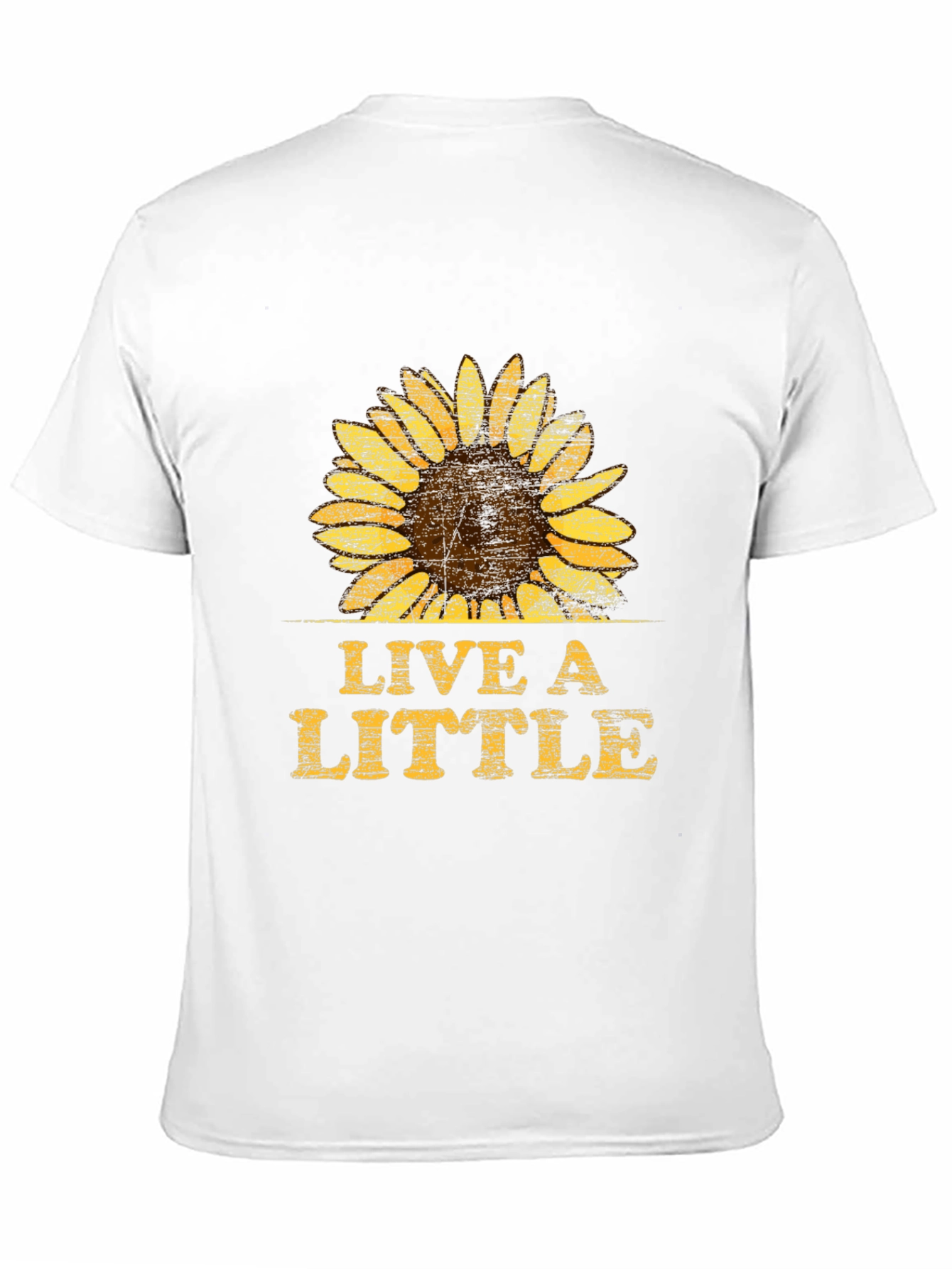 Live A Little Sunflower Graphic T-Shirt - Unisex