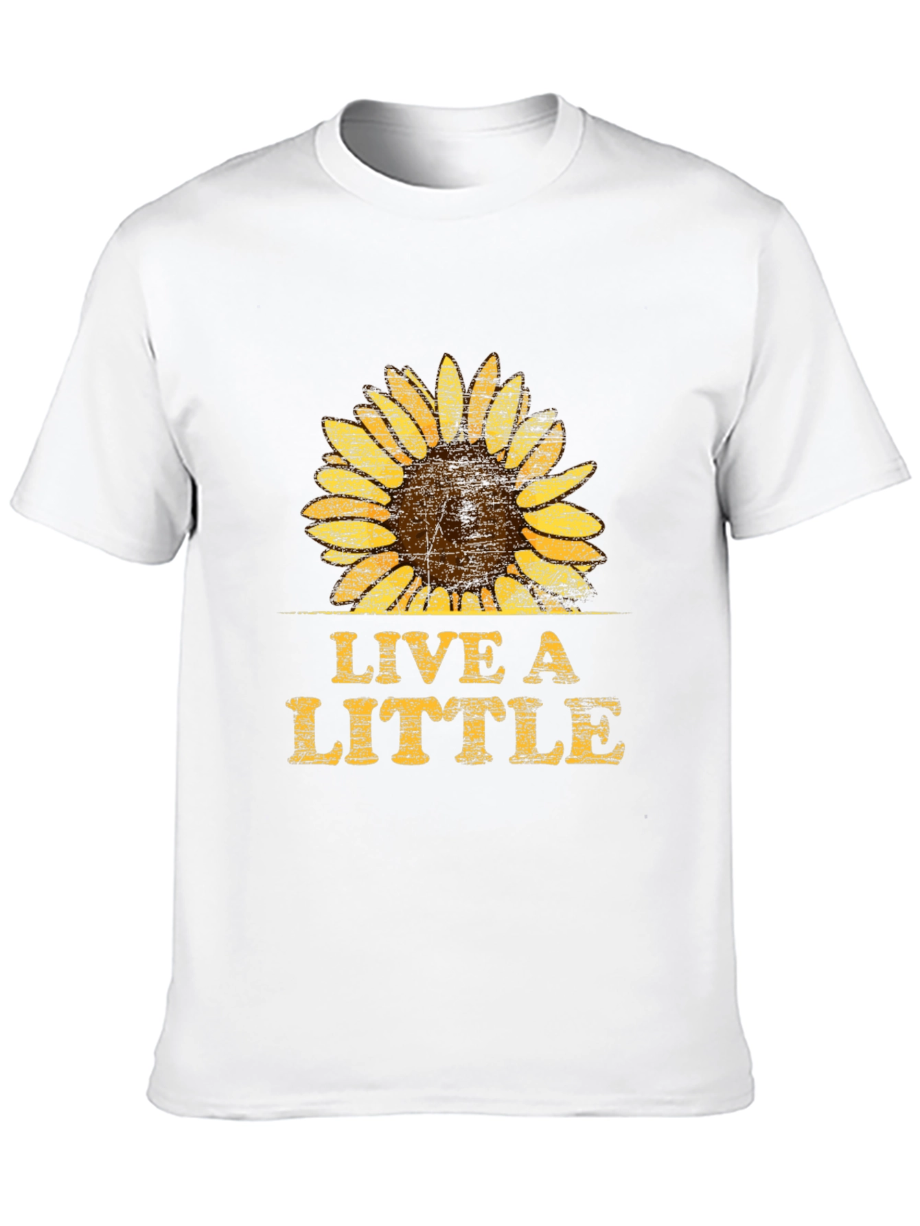 Live A Little Sunflower Graphic T-Shirt - Unisex
