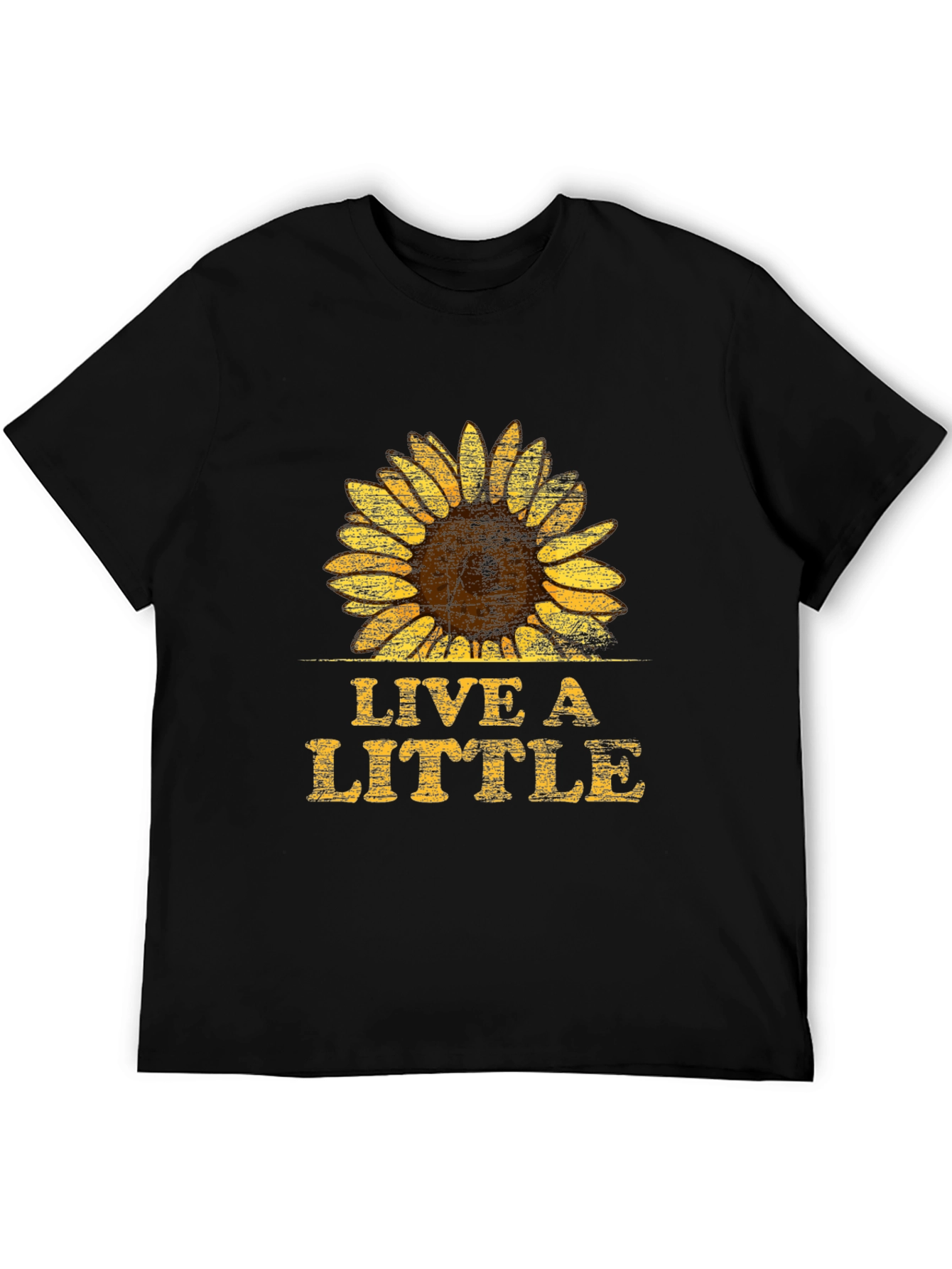 Live A Little Sunflower Graphic T-Shirt - Unisex