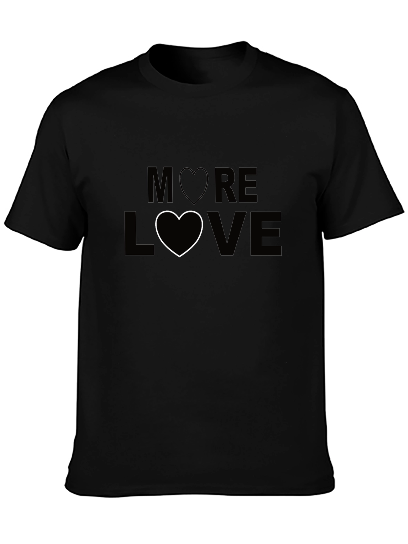 More Love Graphic Tee - Black Unisex T-Shirt