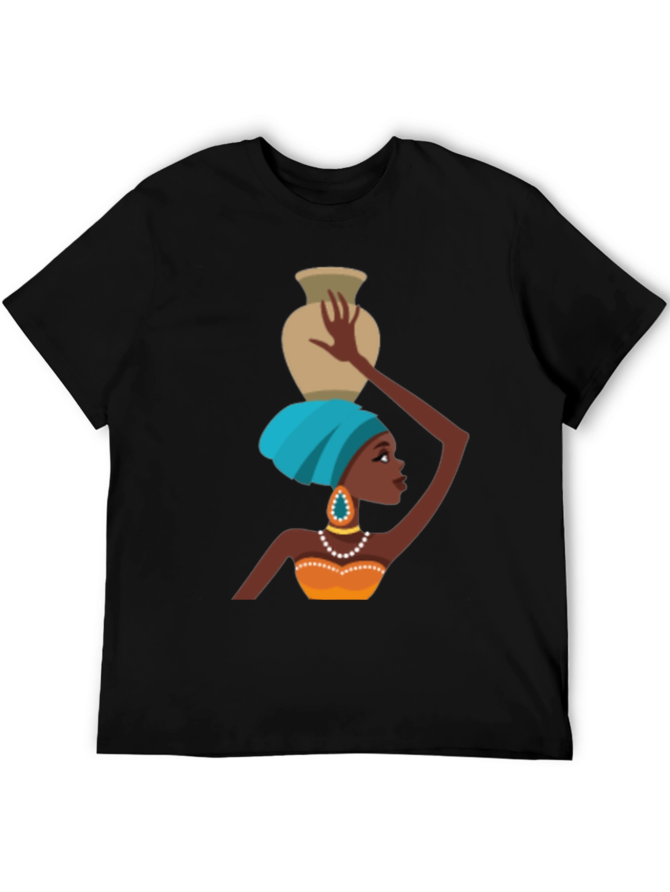 Vibrant African Woman Graphic T-Shirt