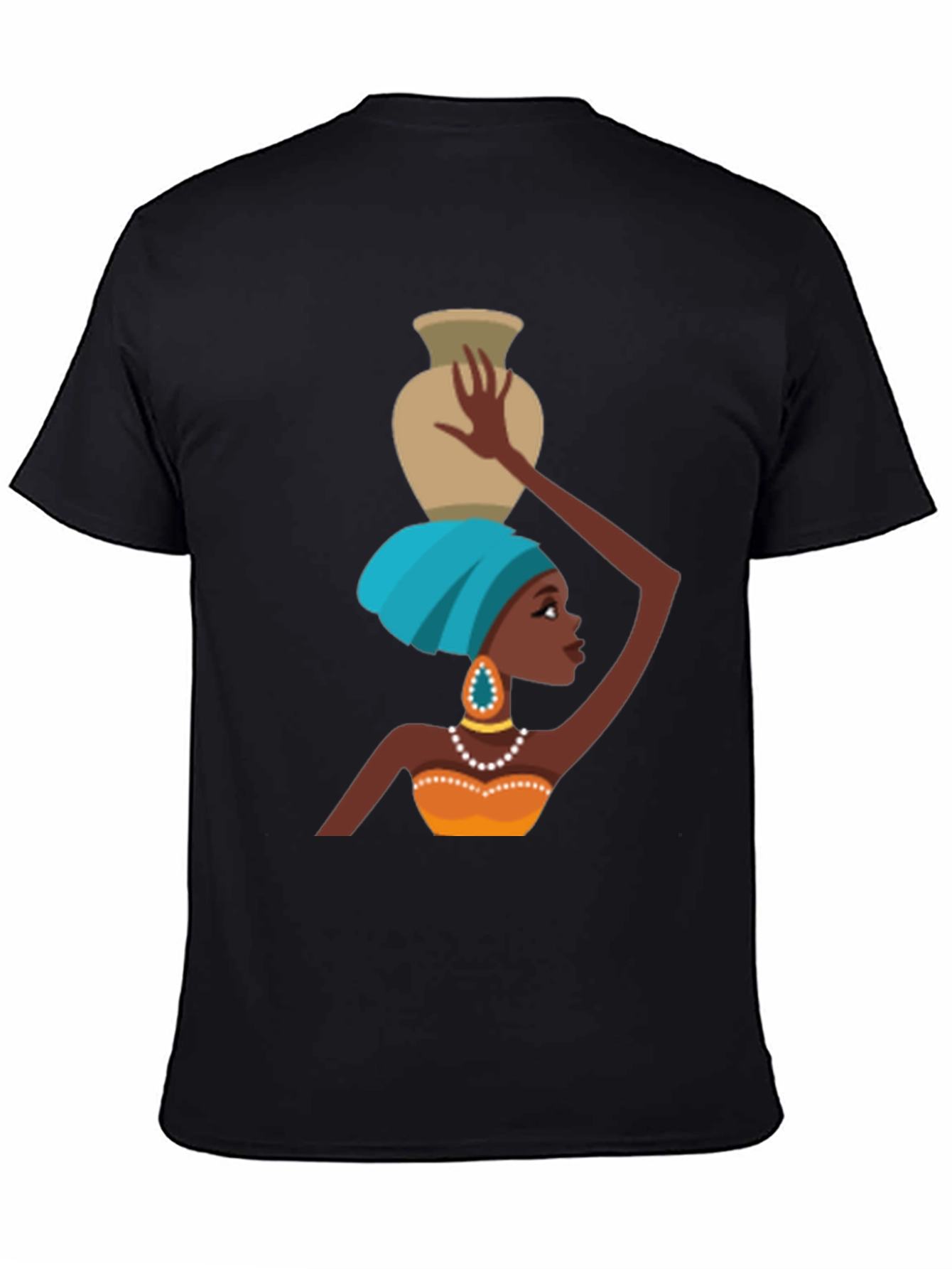 Vibrant African Woman Graphic T-Shirt