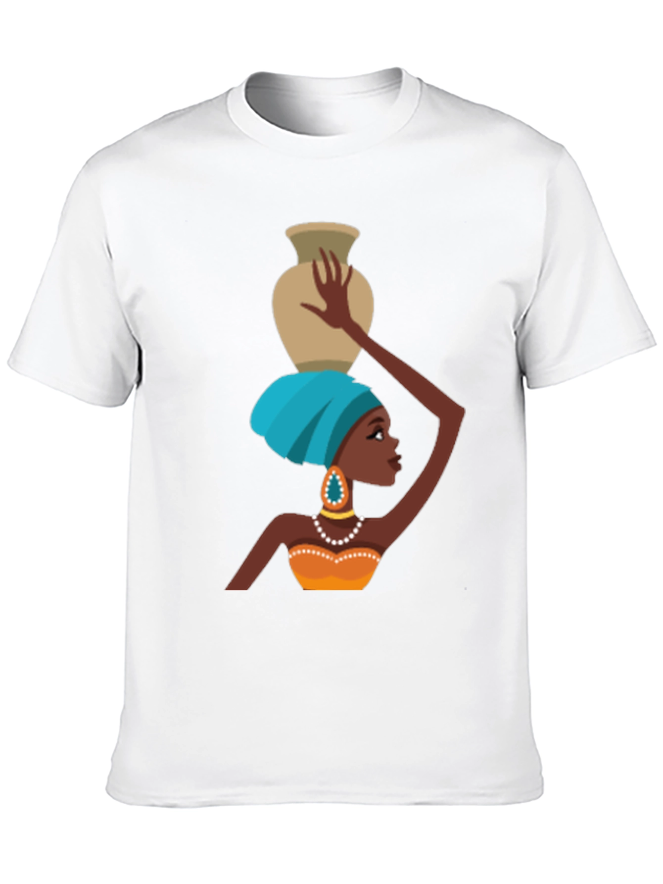 Vibrant African Woman Graphic T-Shirt