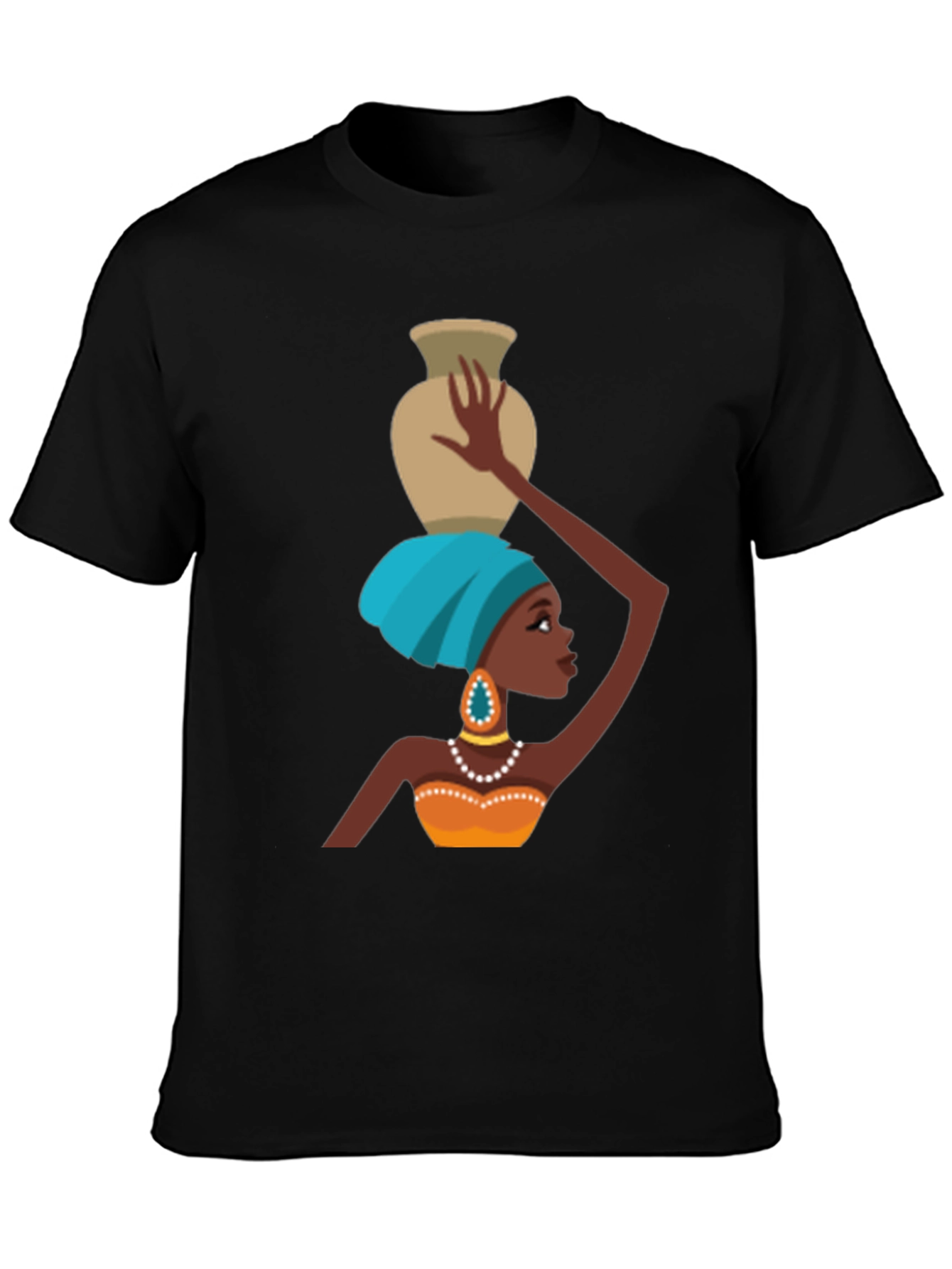Vibrant African Woman Graphic T-Shirt