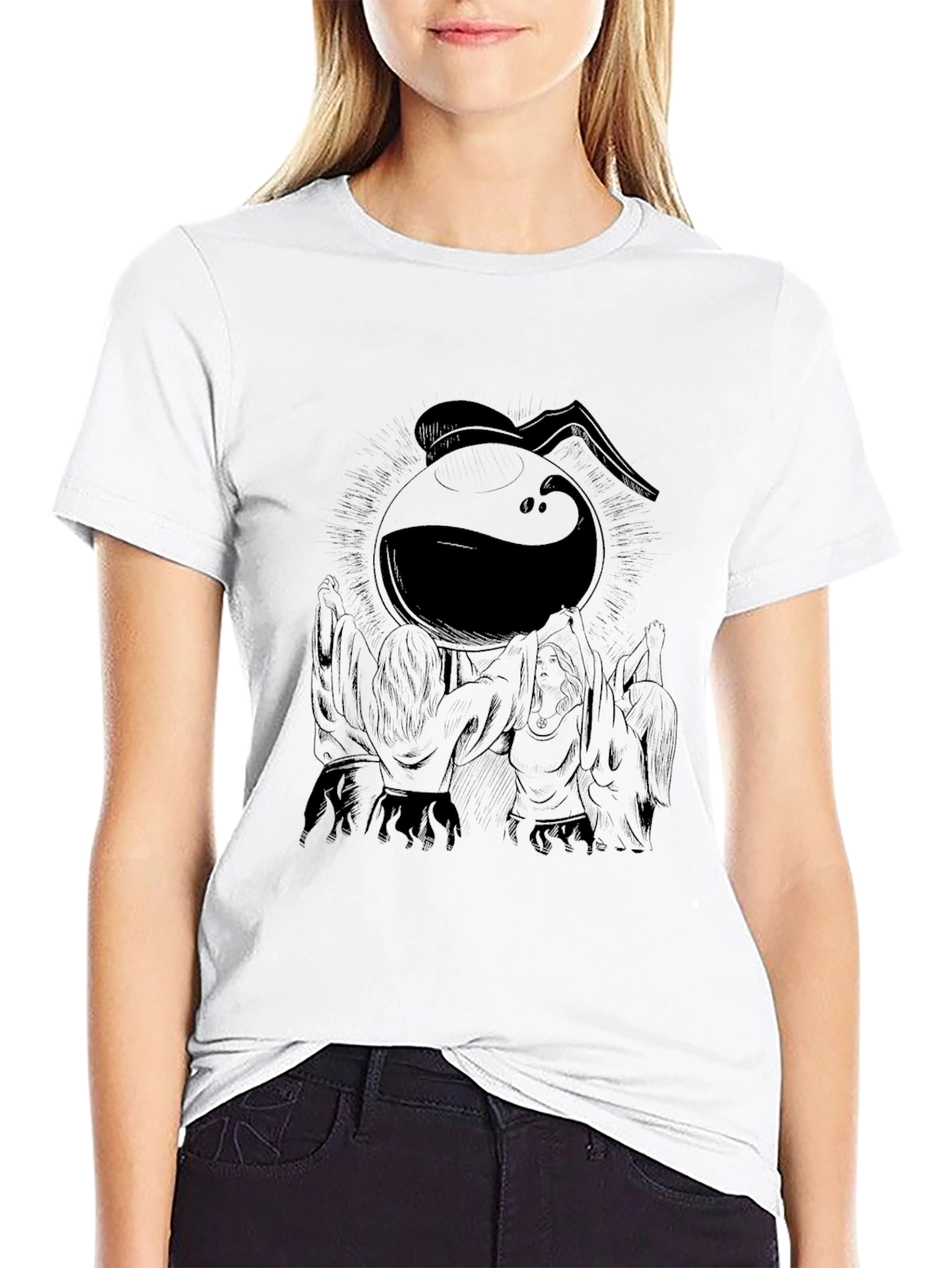 Black Coffee Maker Graphic Tee - Unique Design