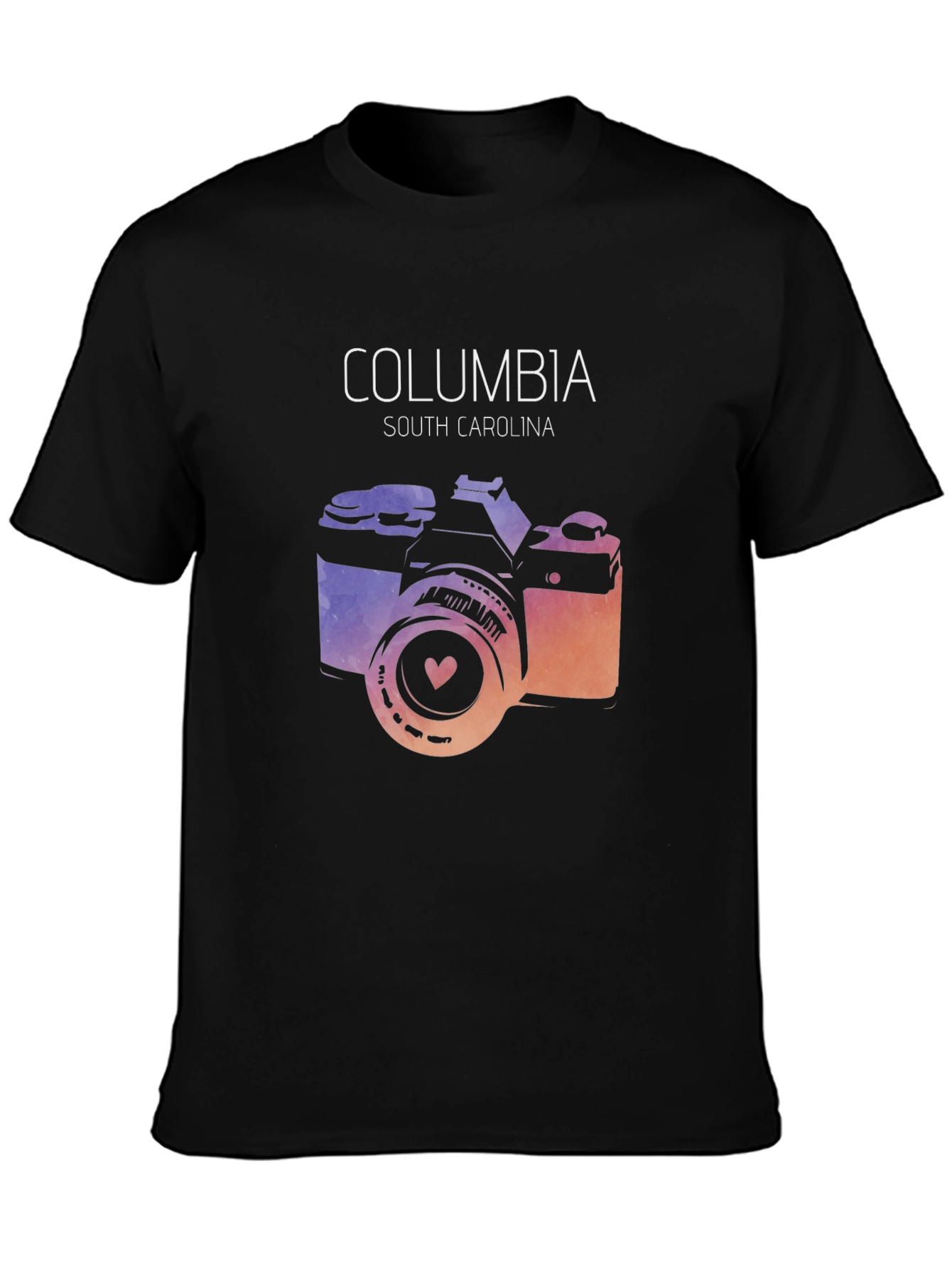 Columbia South Carolina Camera Graphic Tee