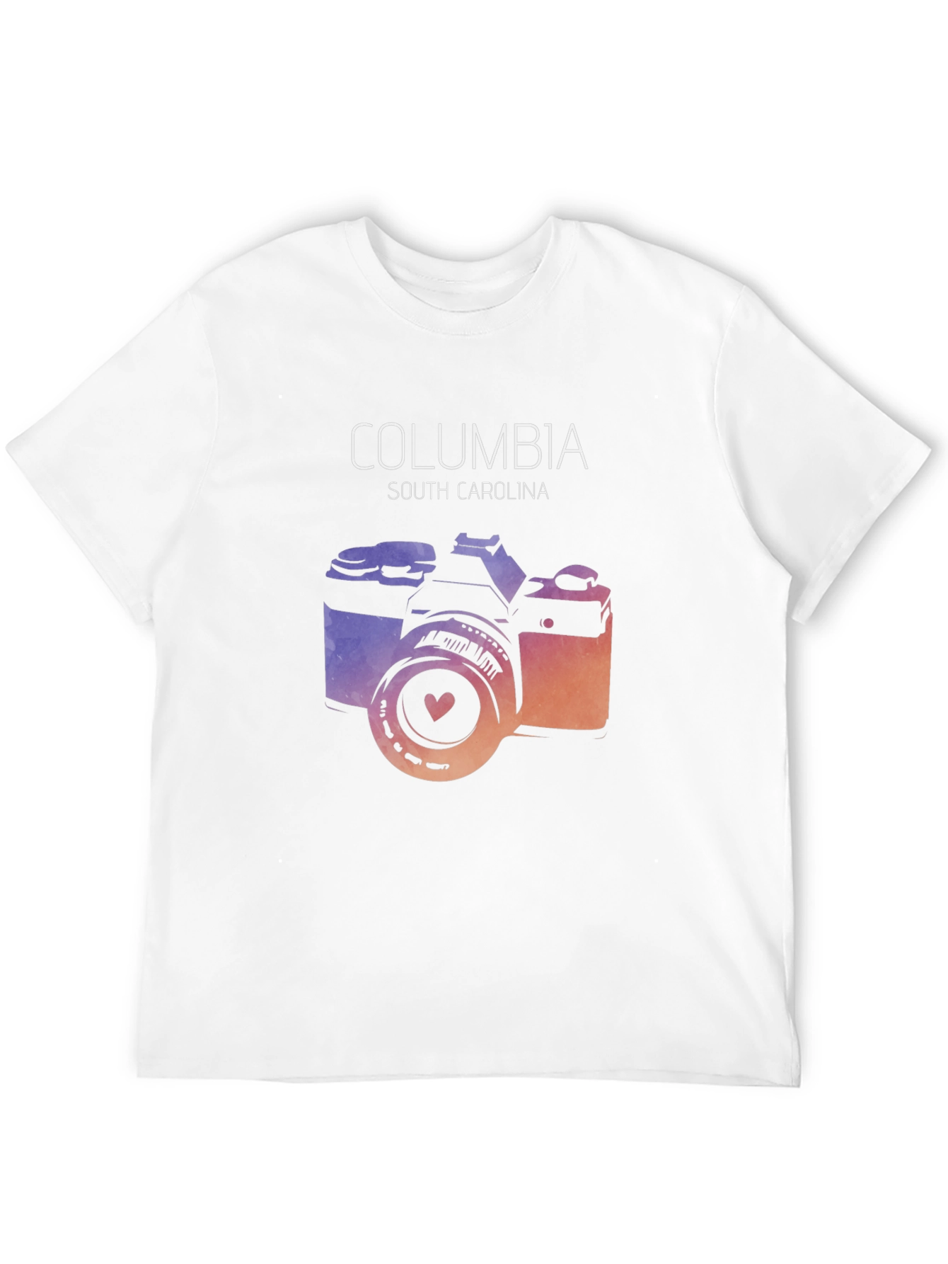 Columbia South Carolina Camera Graphic Tee