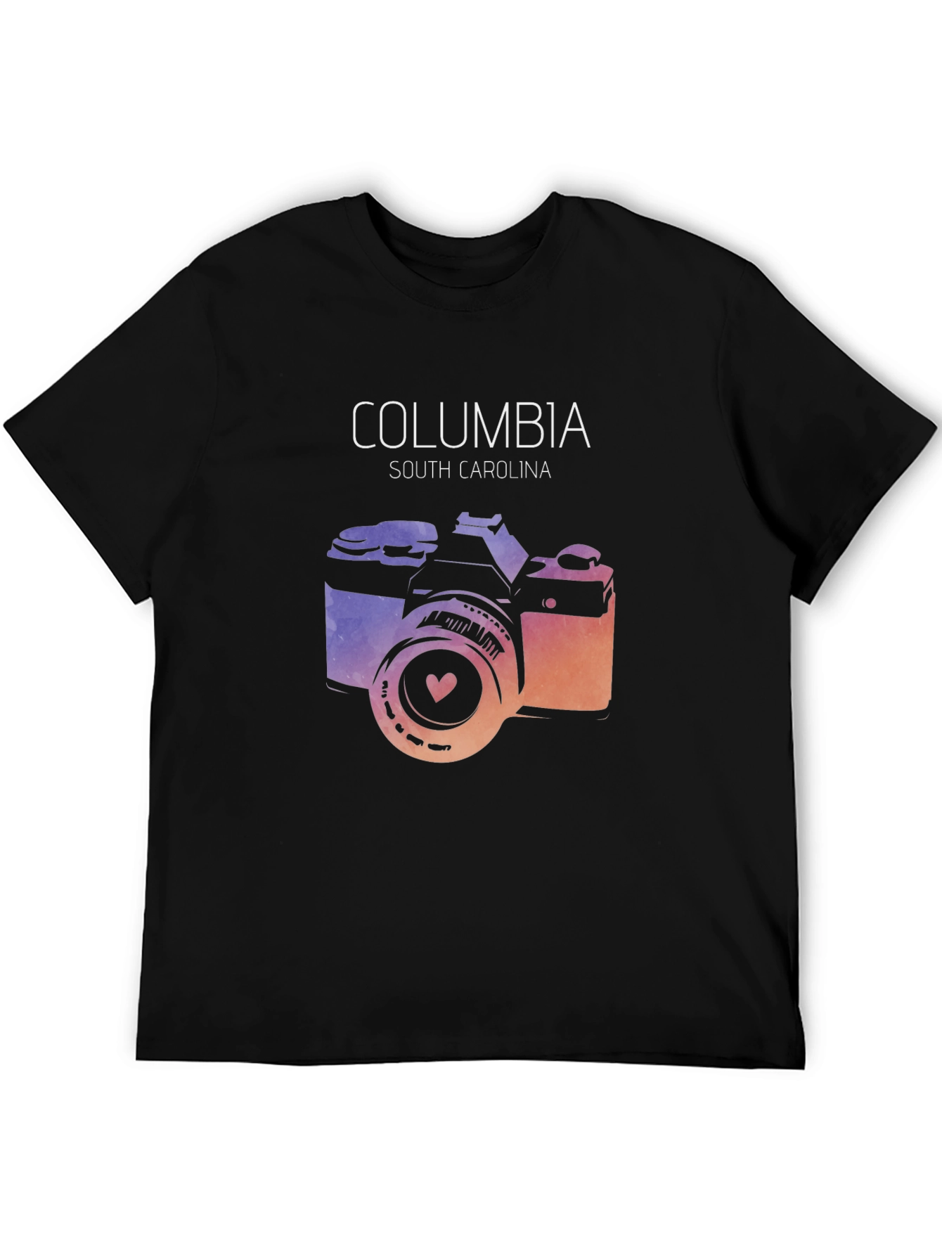 Columbia South Carolina Camera Graphic Tee