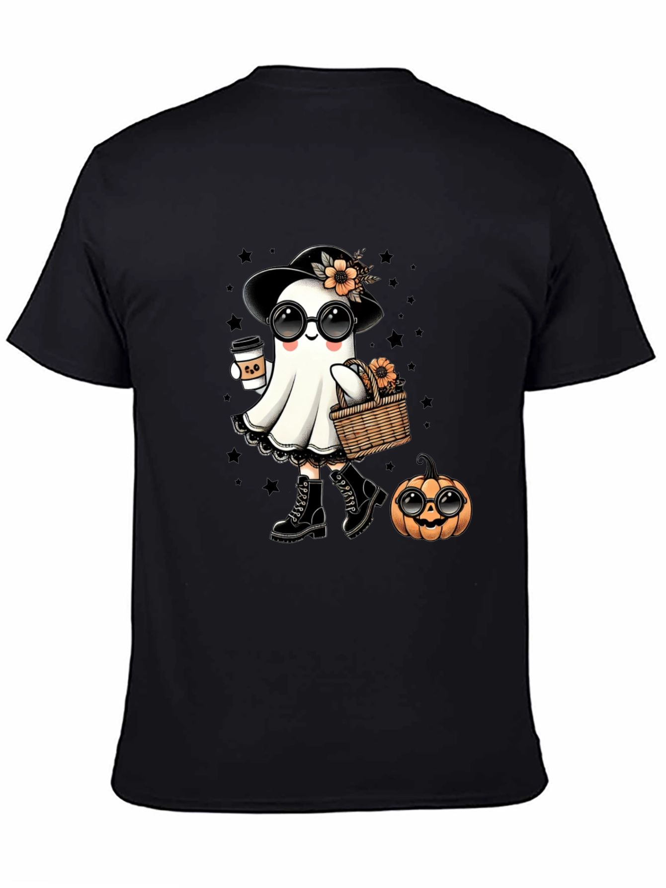 Ghostly Halloween Tee - Cute Spooky Season