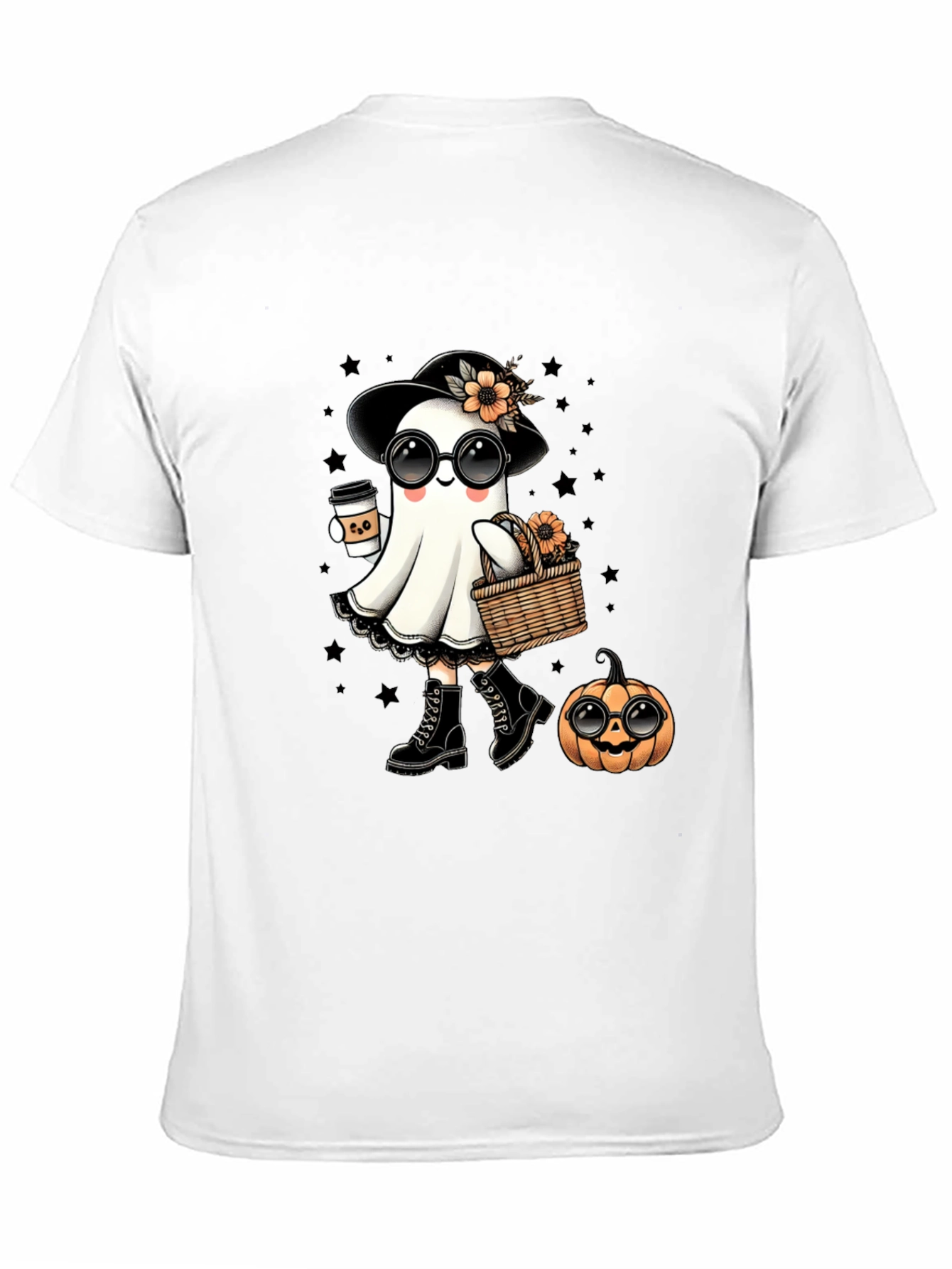 Ghostly Halloween Tee - Cute Spooky Season