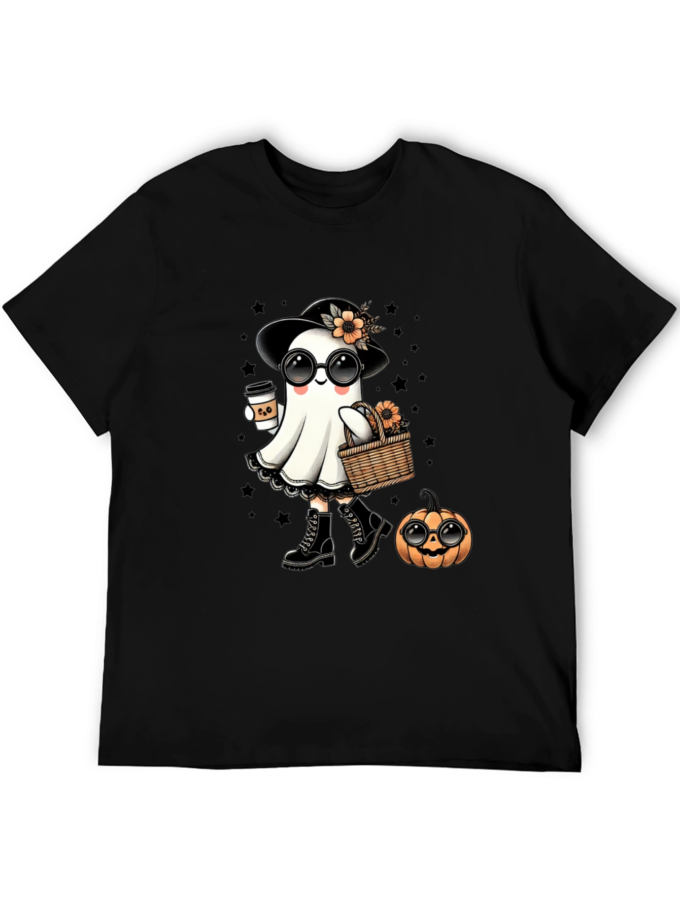 Ghostly Halloween Tee - Cute Spooky Season