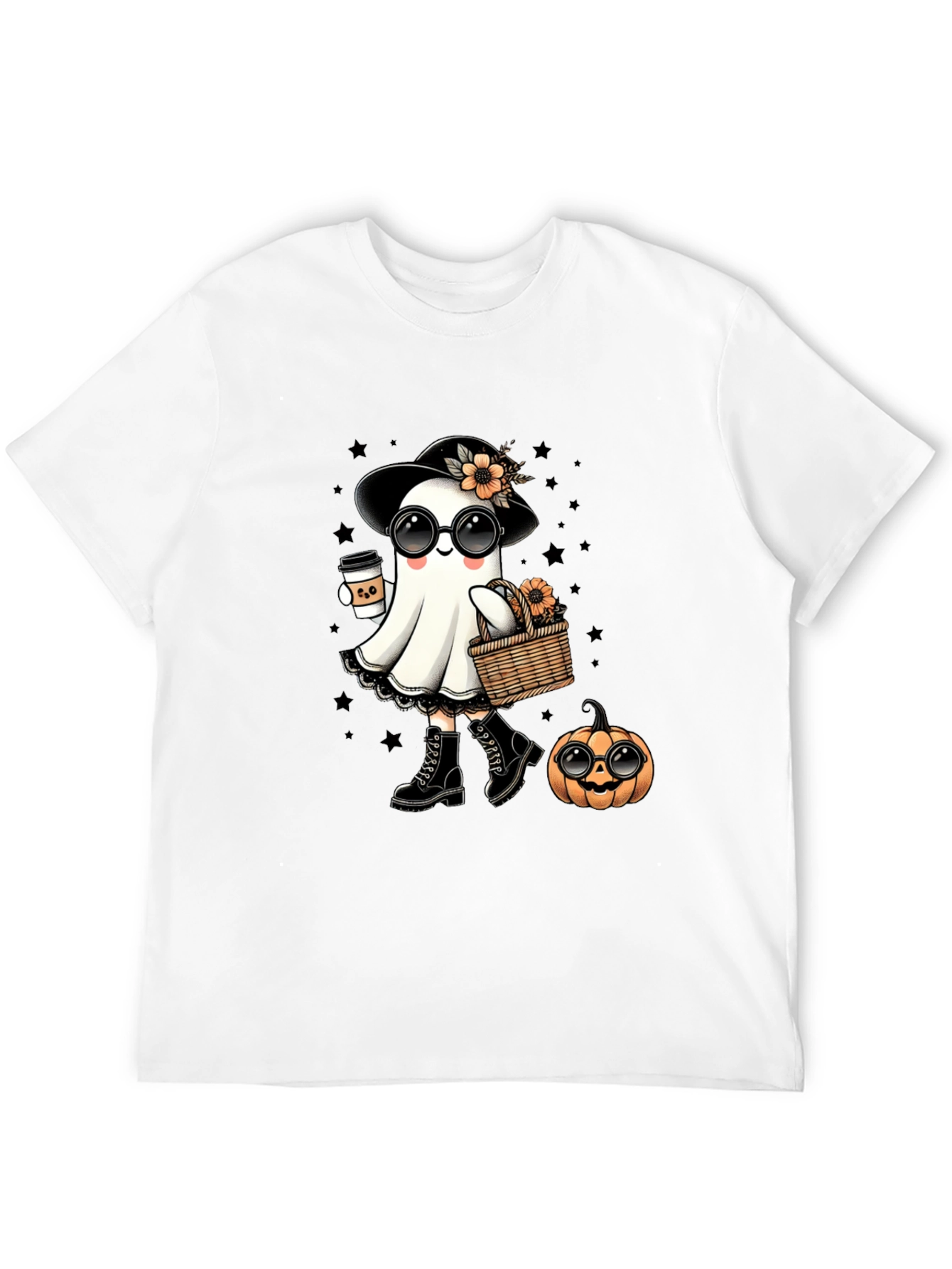 Ghostly Halloween Tee - Cute Spooky Season