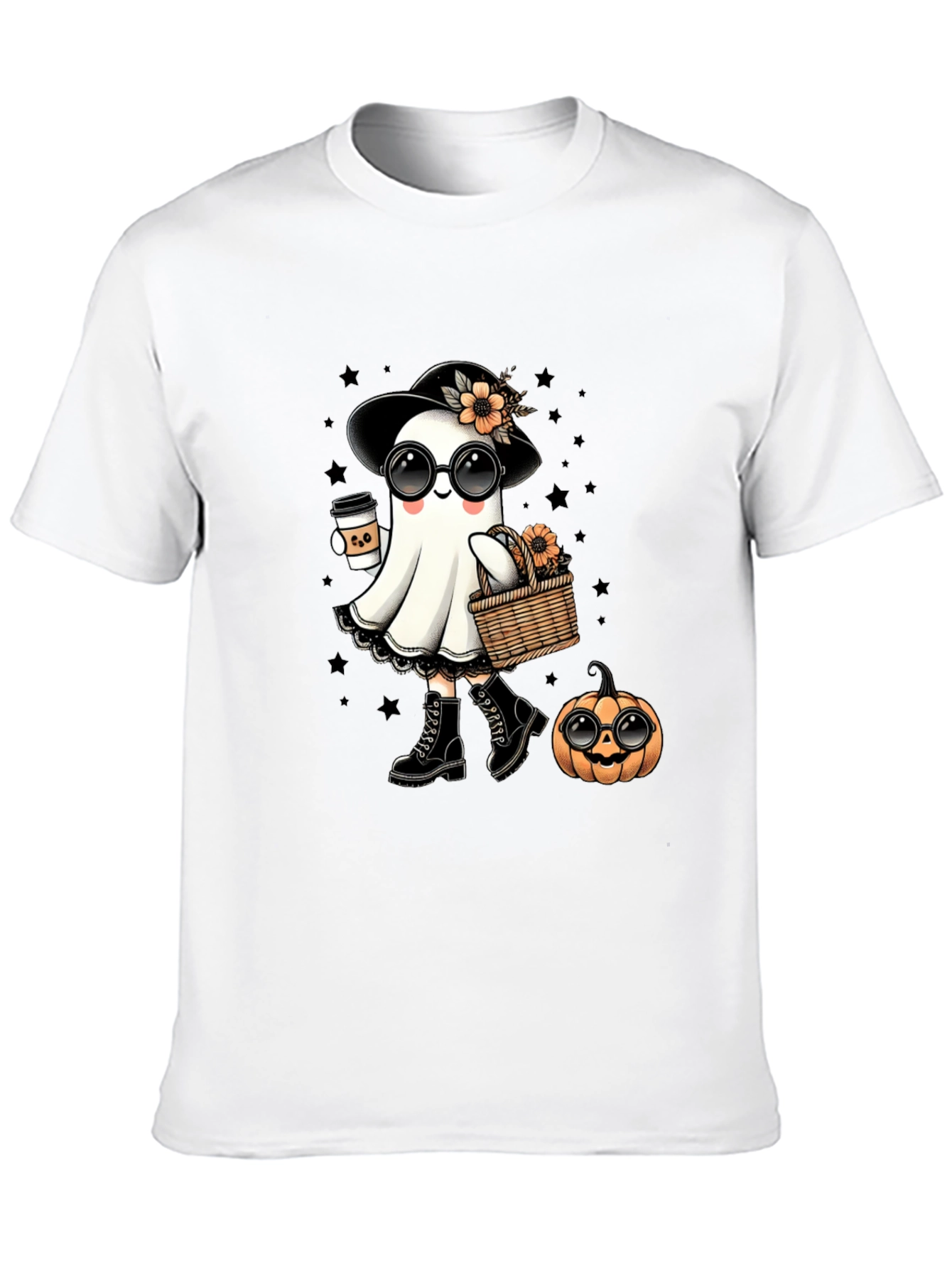 Ghostly Halloween Tee - Cute Spooky Season