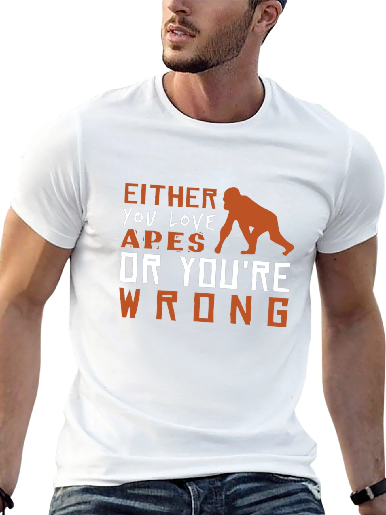 Apes Love Graphic Tee - Funny Primate Lover T-Shirt