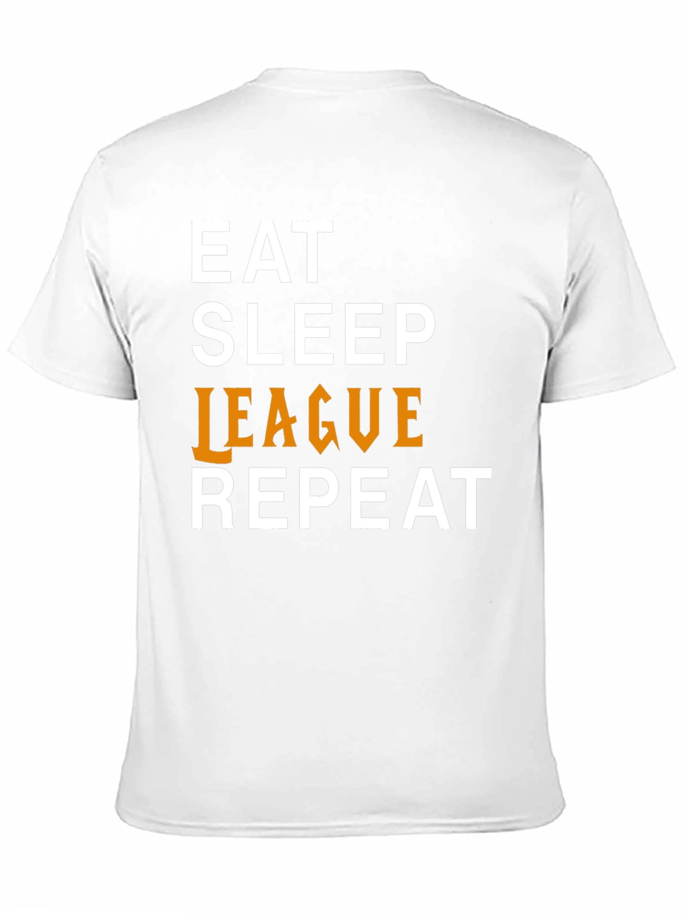 Eat Sleep League Repeat Graphic Tee - Black