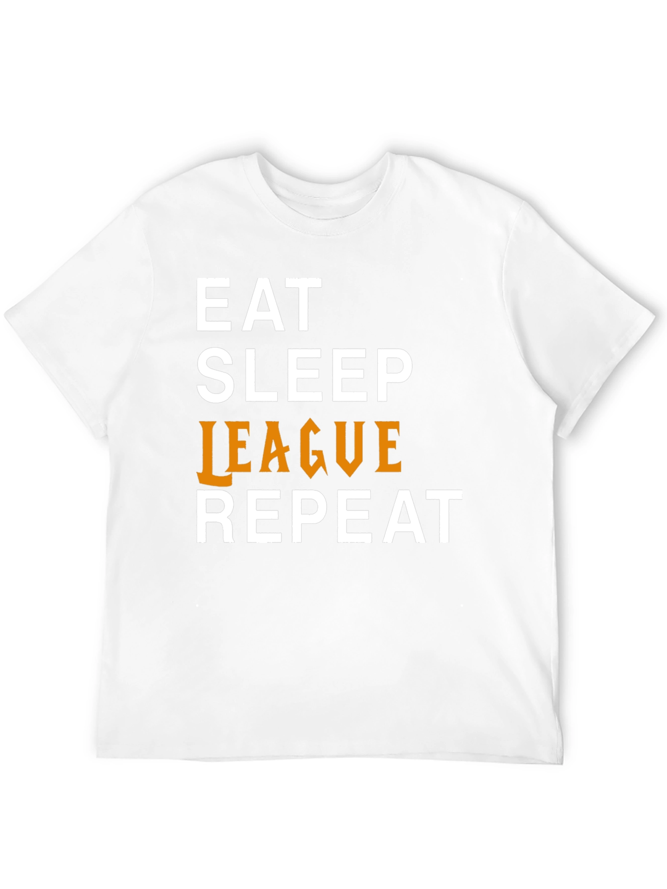 Eat Sleep League Repeat Graphic Tee - Black