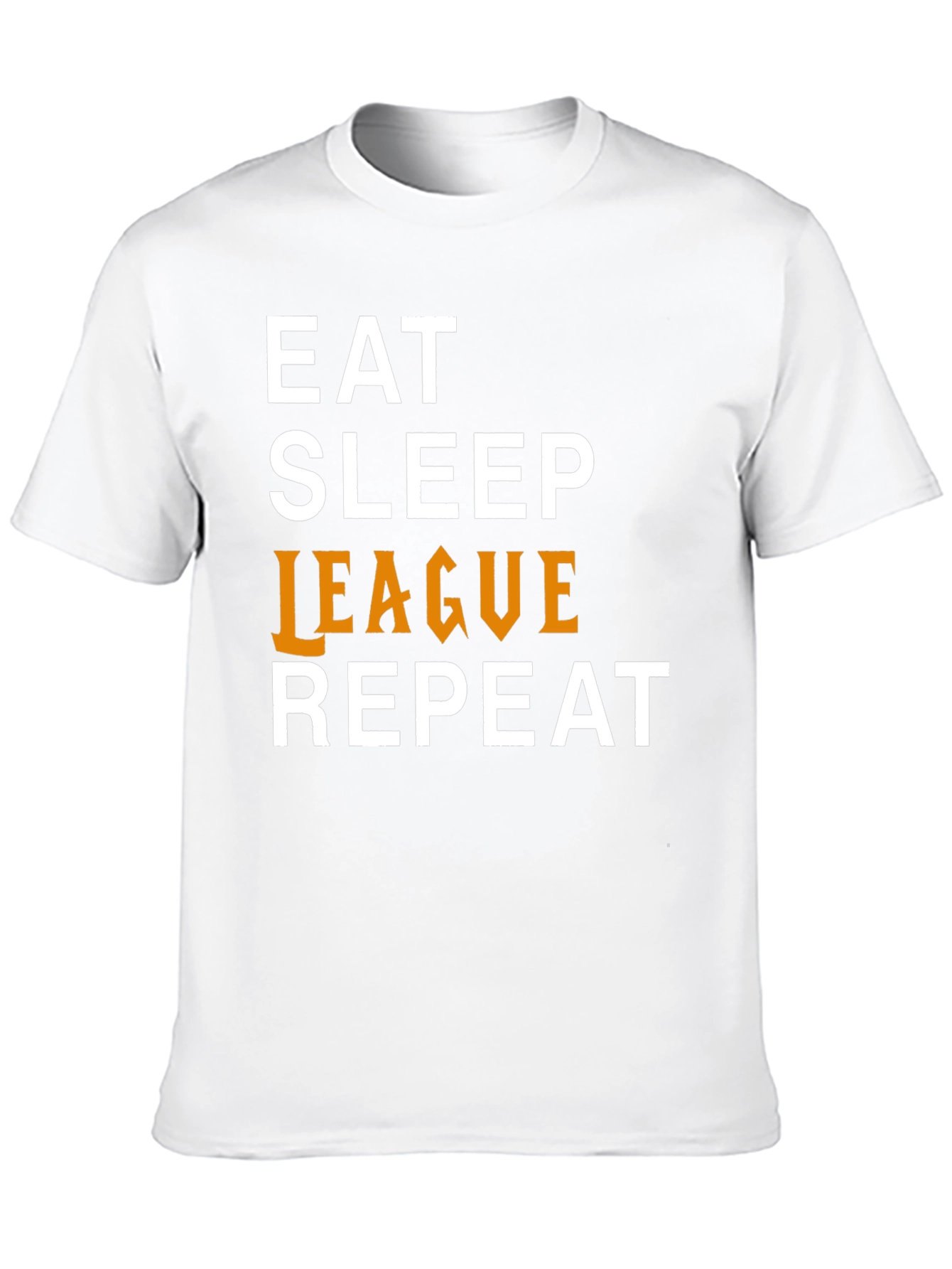 Eat Sleep League Repeat Graphic Tee - Black