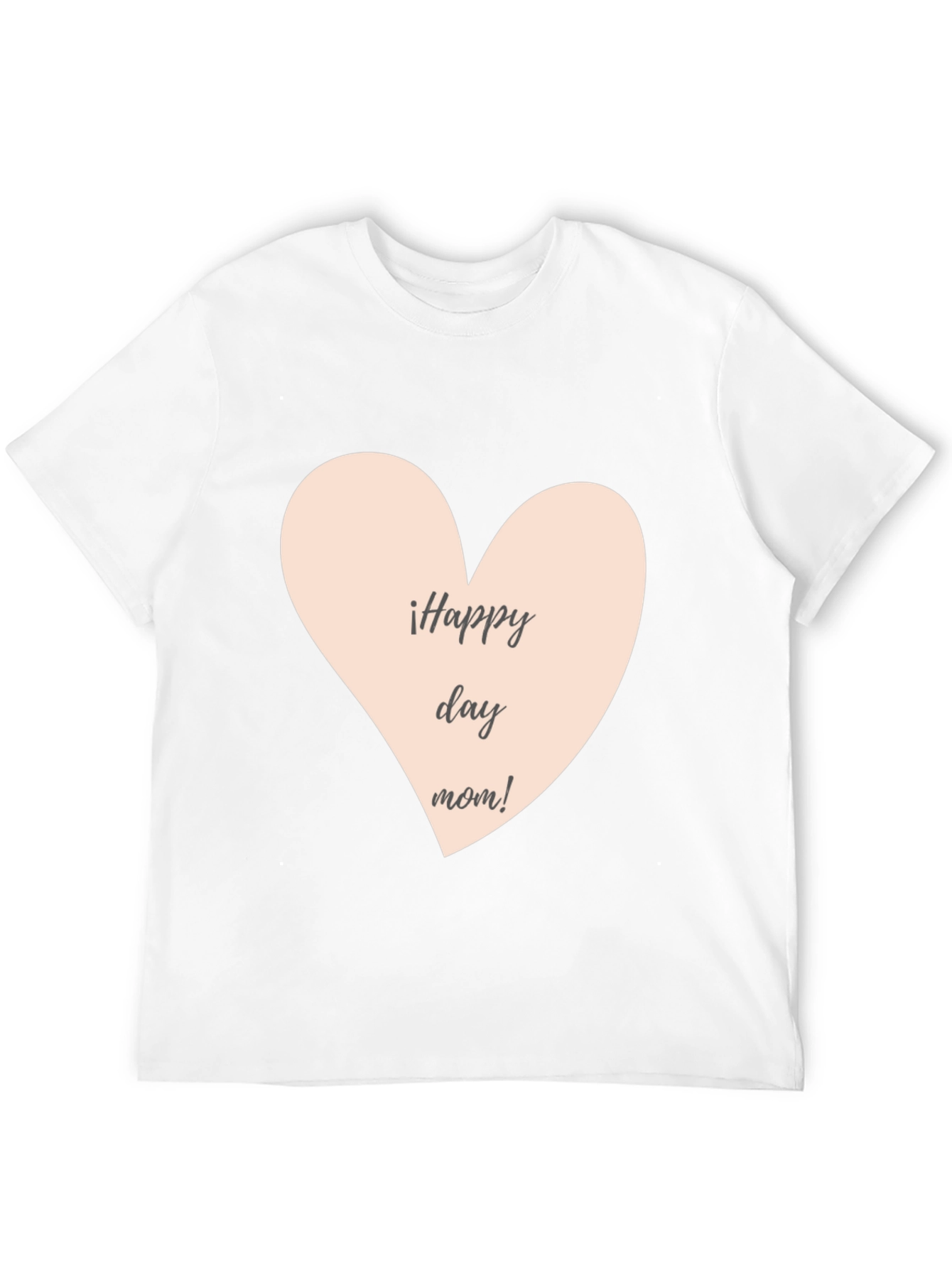 Happy Day Mom T-Shirt - Black Crew Neck