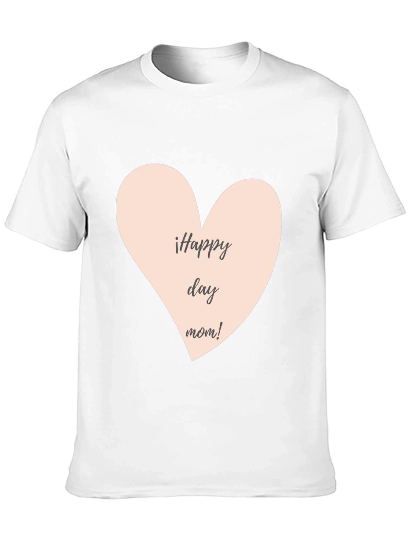 Happy Day Mom T-Shirt - Black Crew Neck