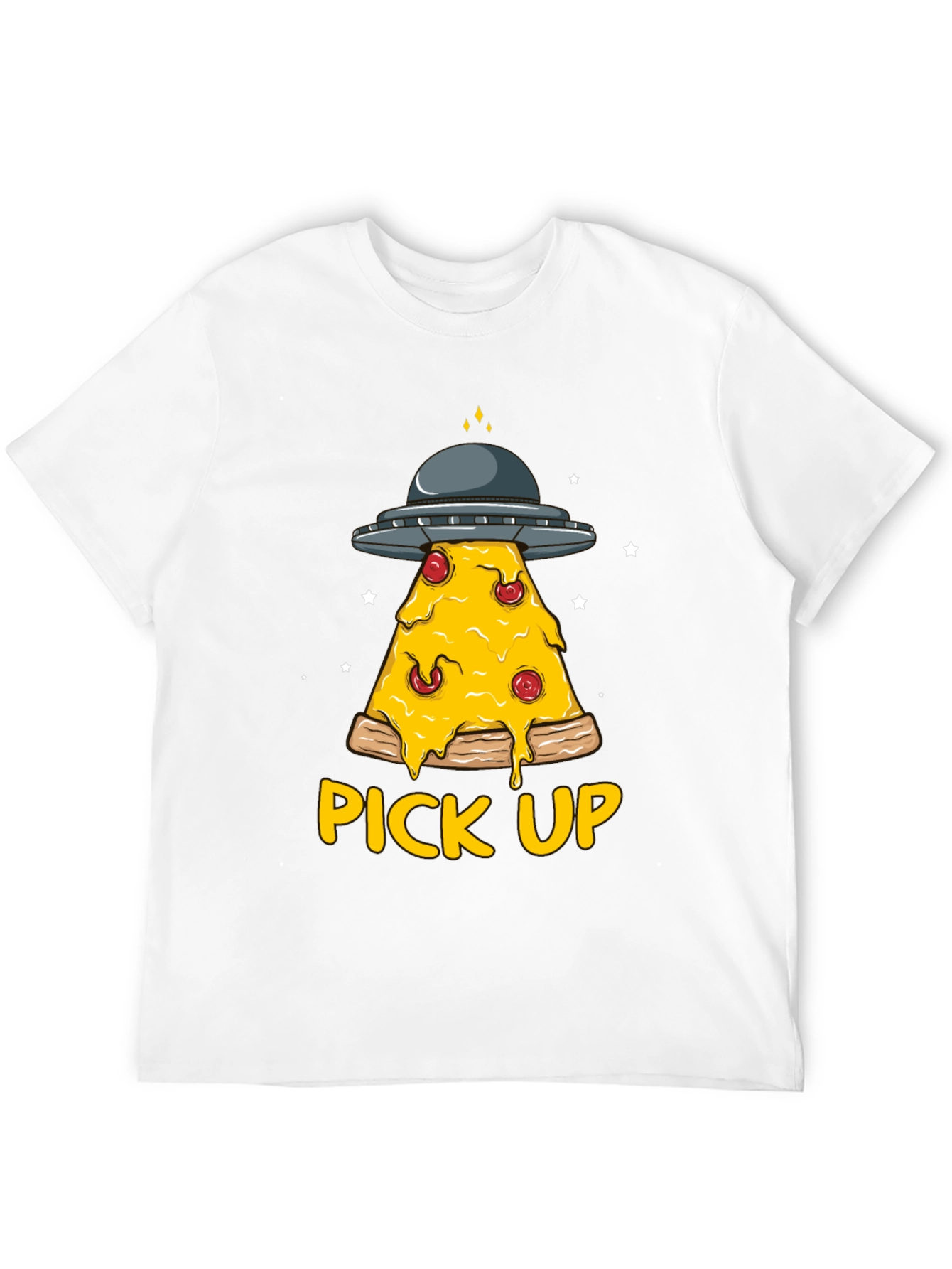 Pizza Pick Up Alien UFO T-Shirt