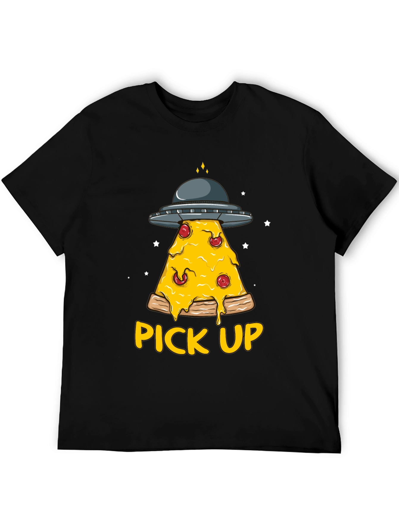 Pizza Pick Up Alien UFO T-Shirt