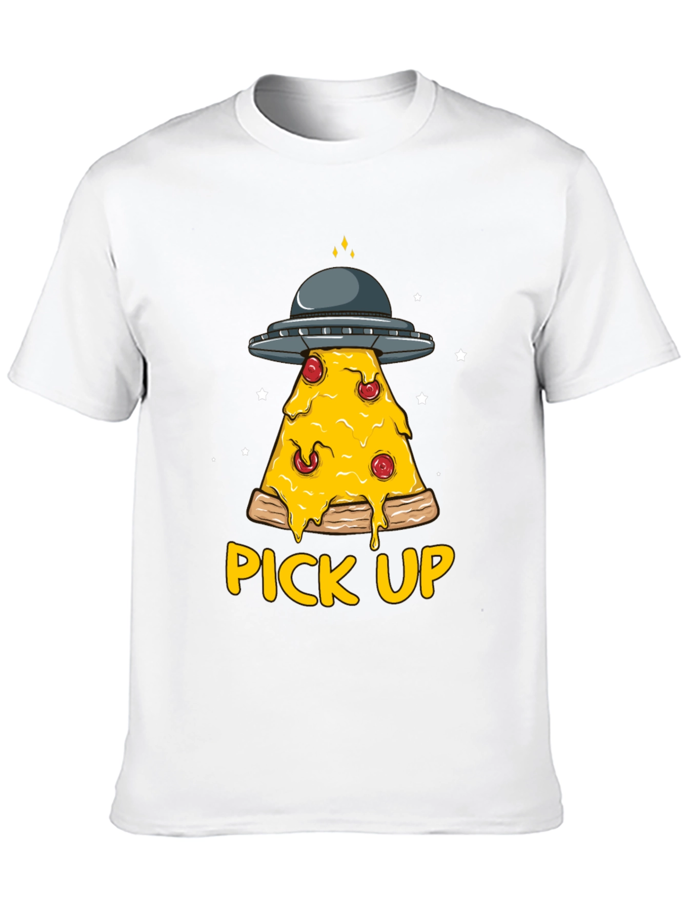 Pizza Pick Up Alien UFO T-Shirt
