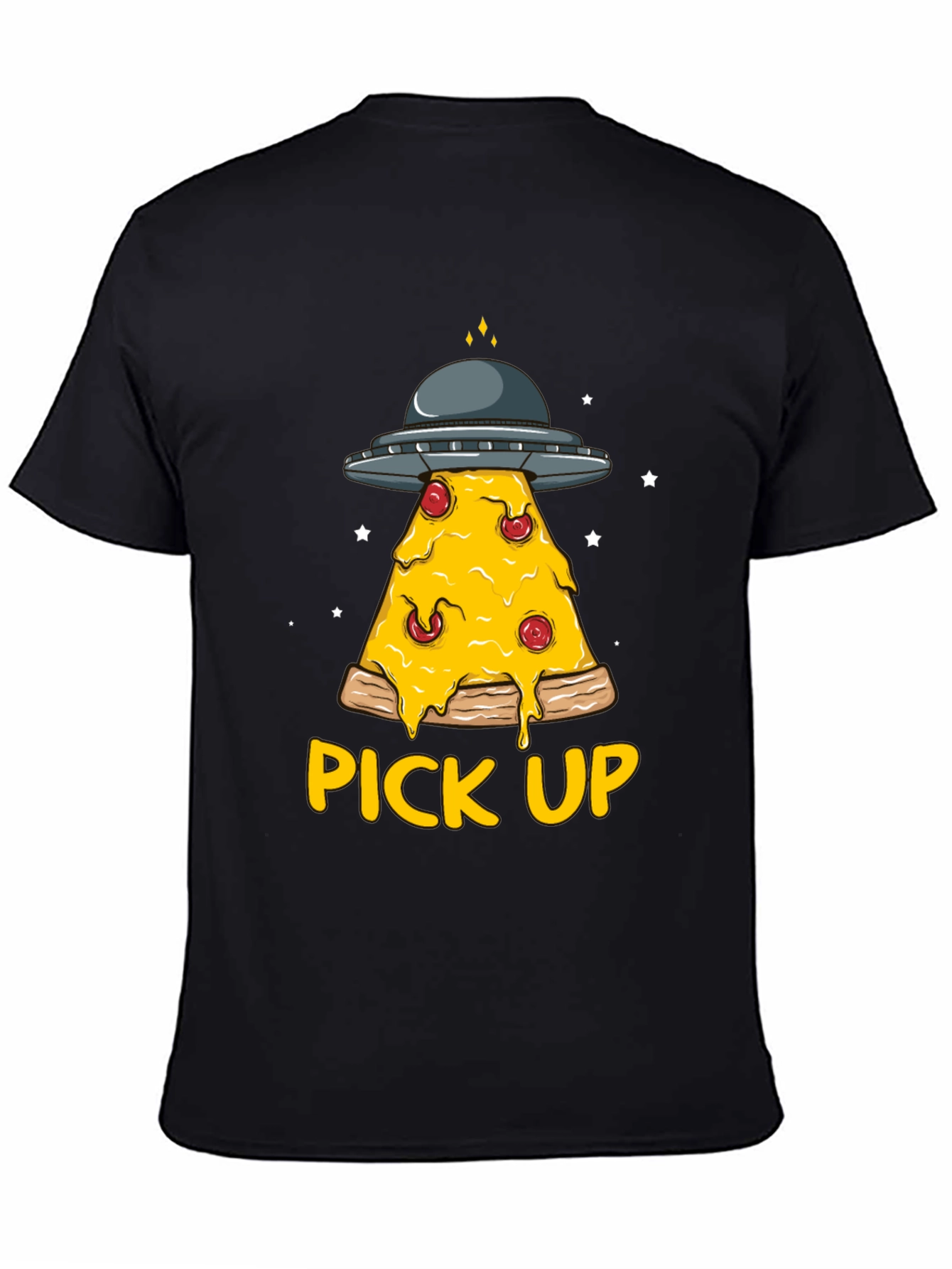 Pizza Pick Up Alien UFO T-Shirt