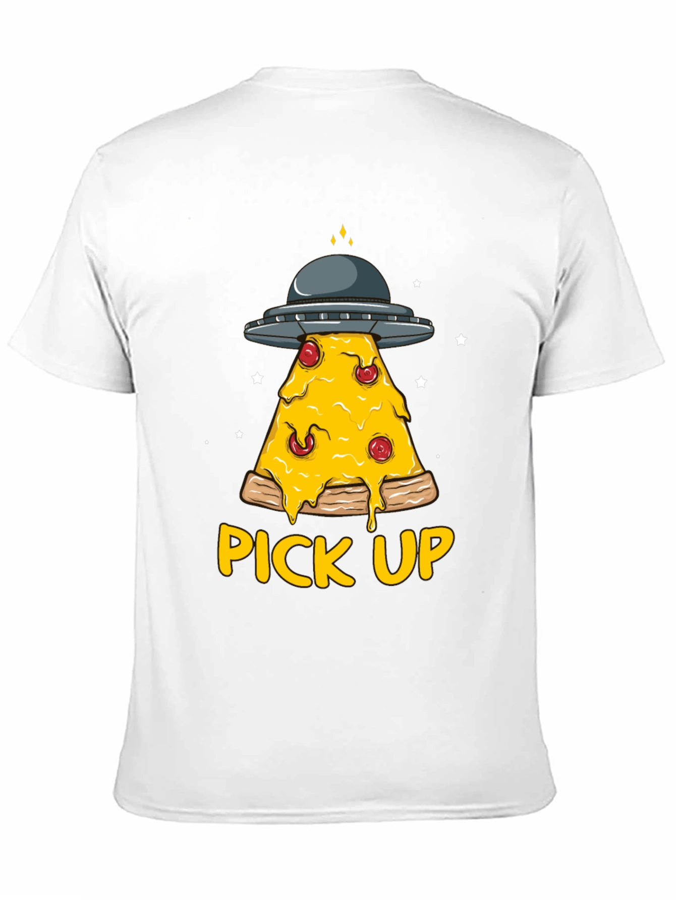 Pizza Pick Up Alien UFO T-Shirt