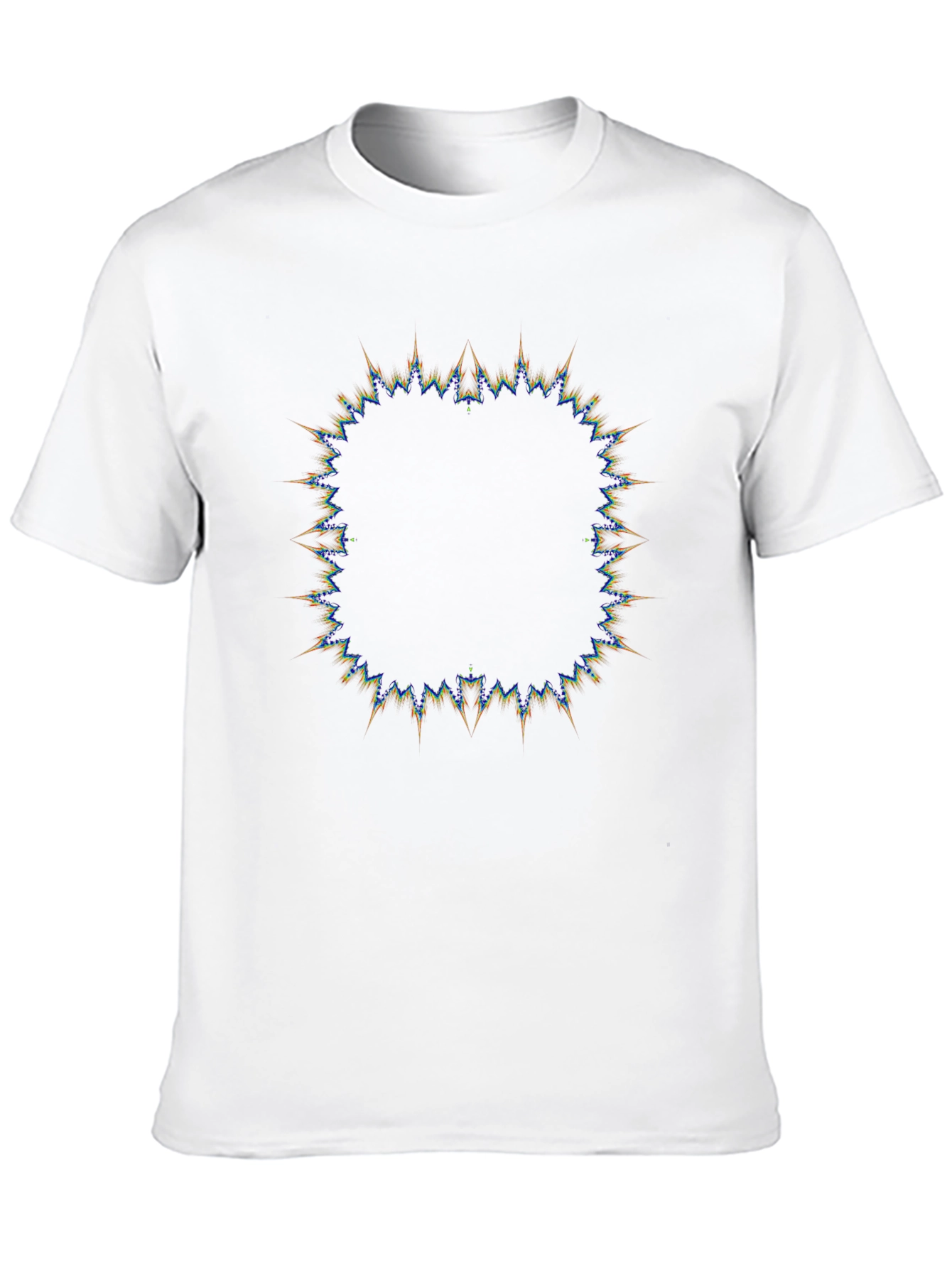 Abstract Sunburst Graphic Black T-Shirt