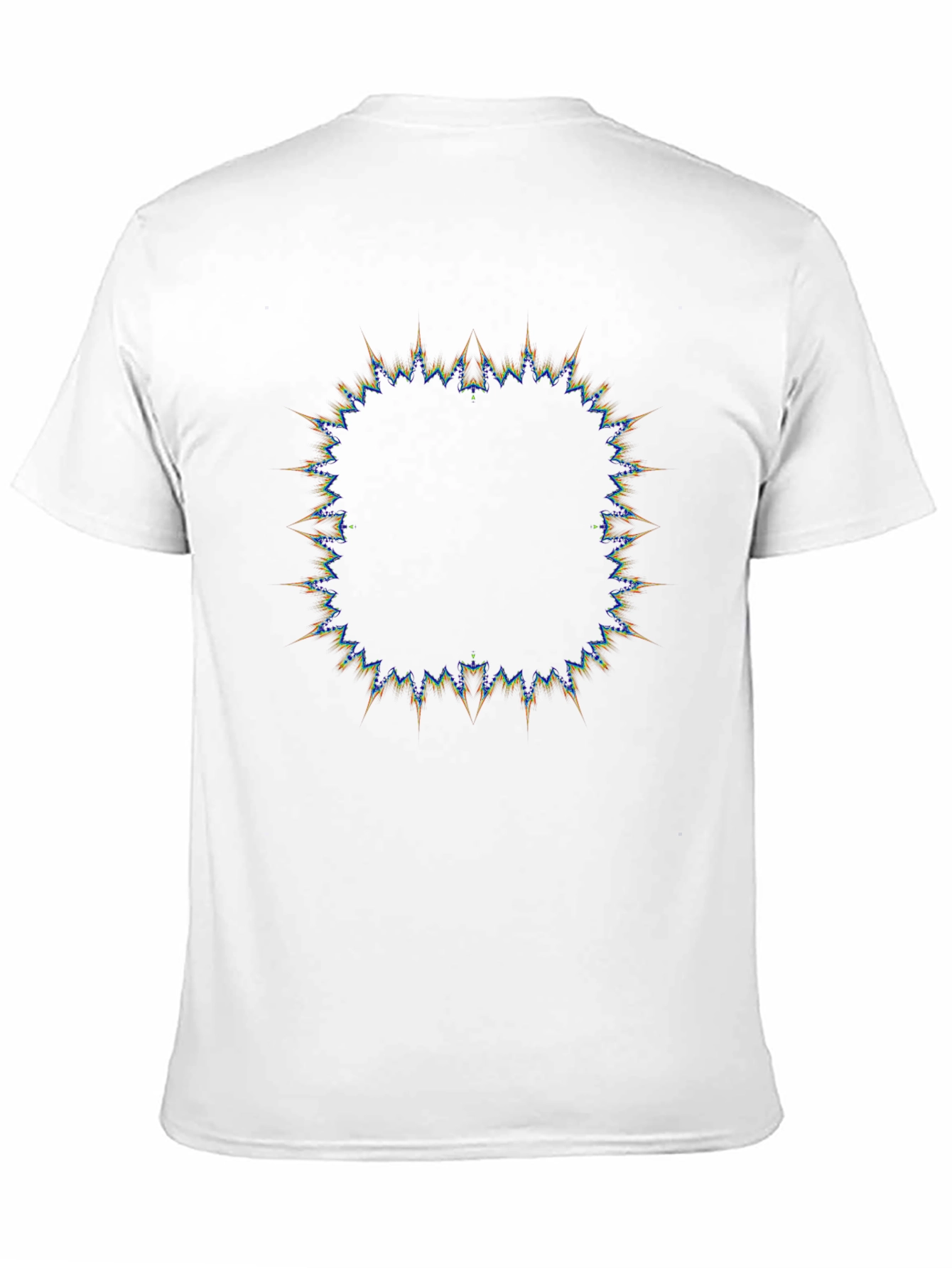 Abstract Sunburst Graphic Black T-Shirt