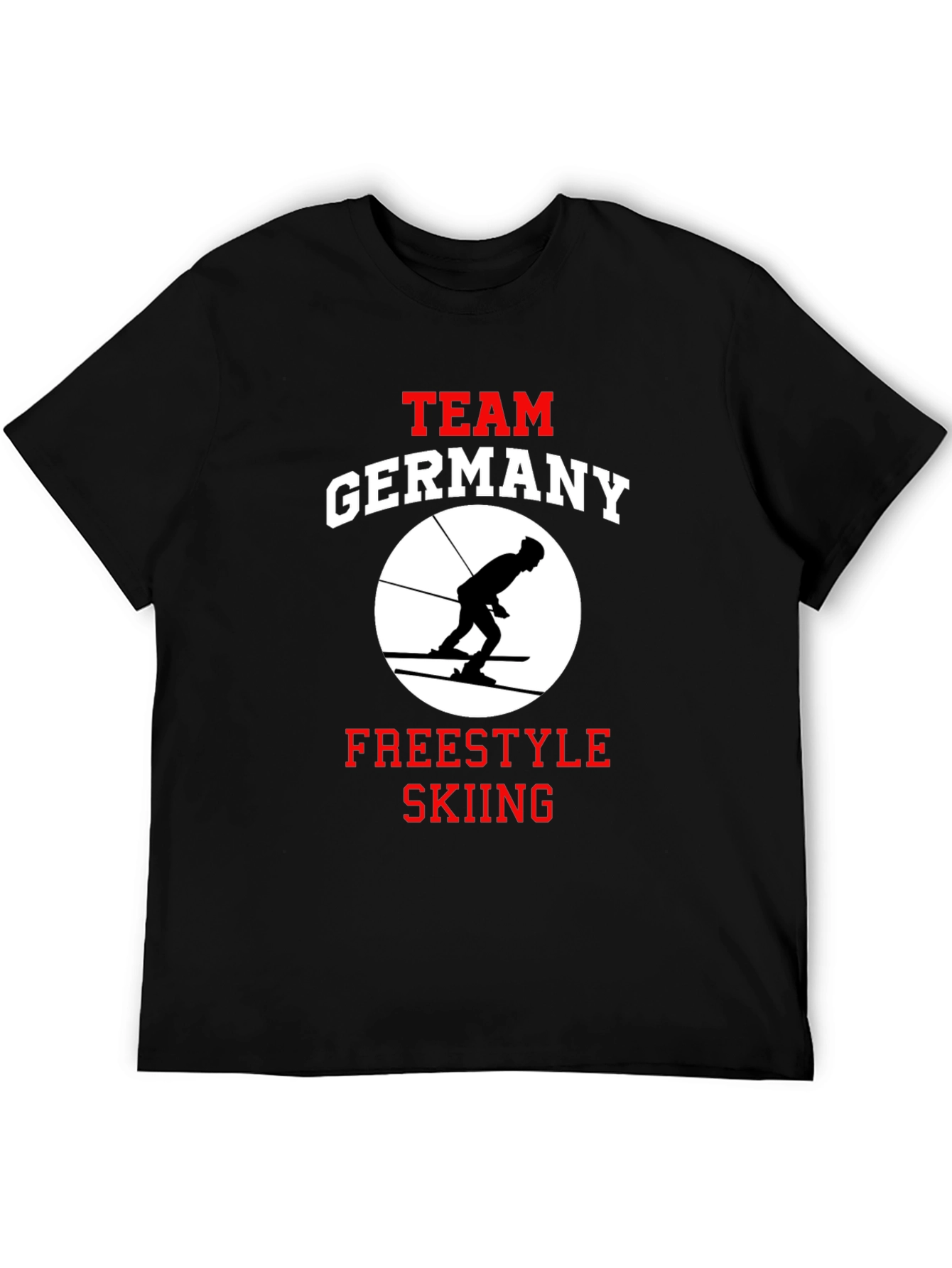 Team Germany Freestyle Skiing Black Graphic Tee