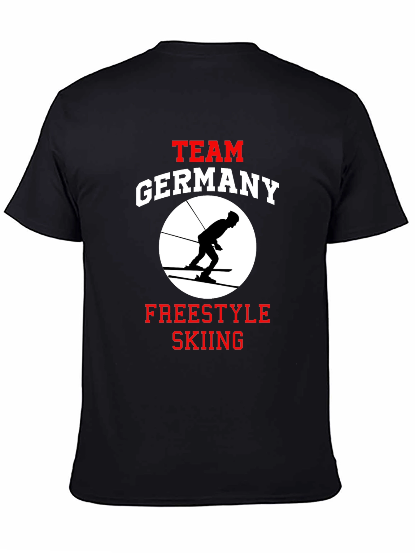 Team Germany Freestyle Skiing Black Graphic Tee