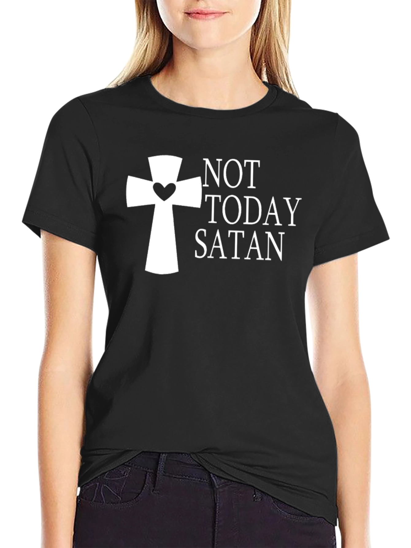 Not Today Satan Graphic T-Shirt