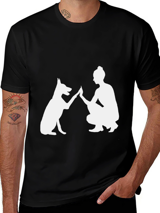 Mans Best Friend Graphic Tee - Black