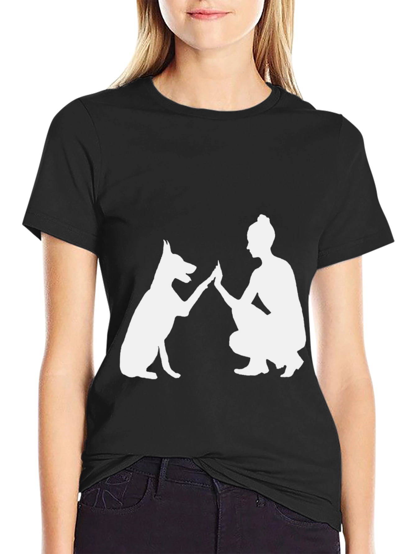 Mans Best Friend Graphic Tee - Black