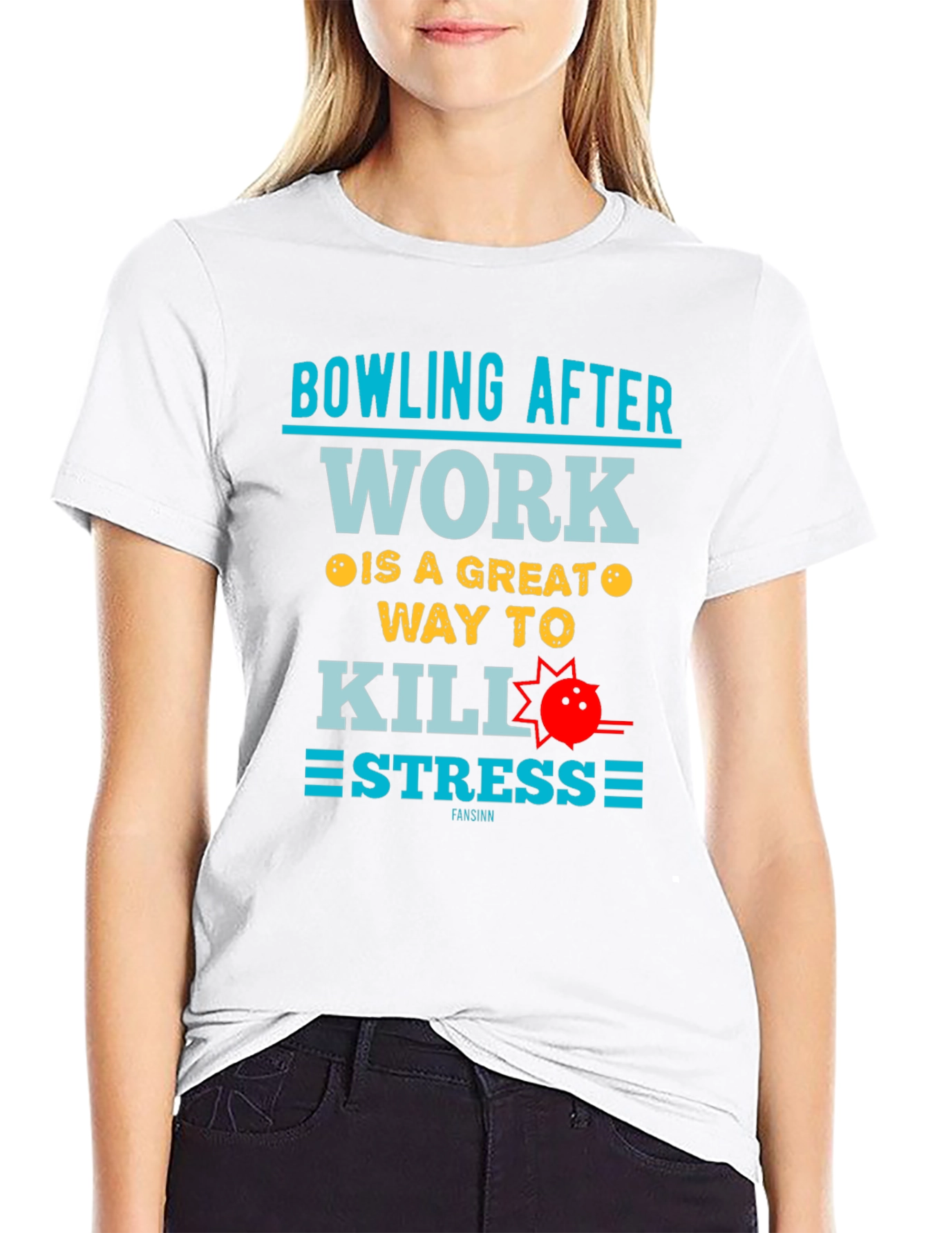 Bowling After Work T-Shirt - Stress Relief Tee