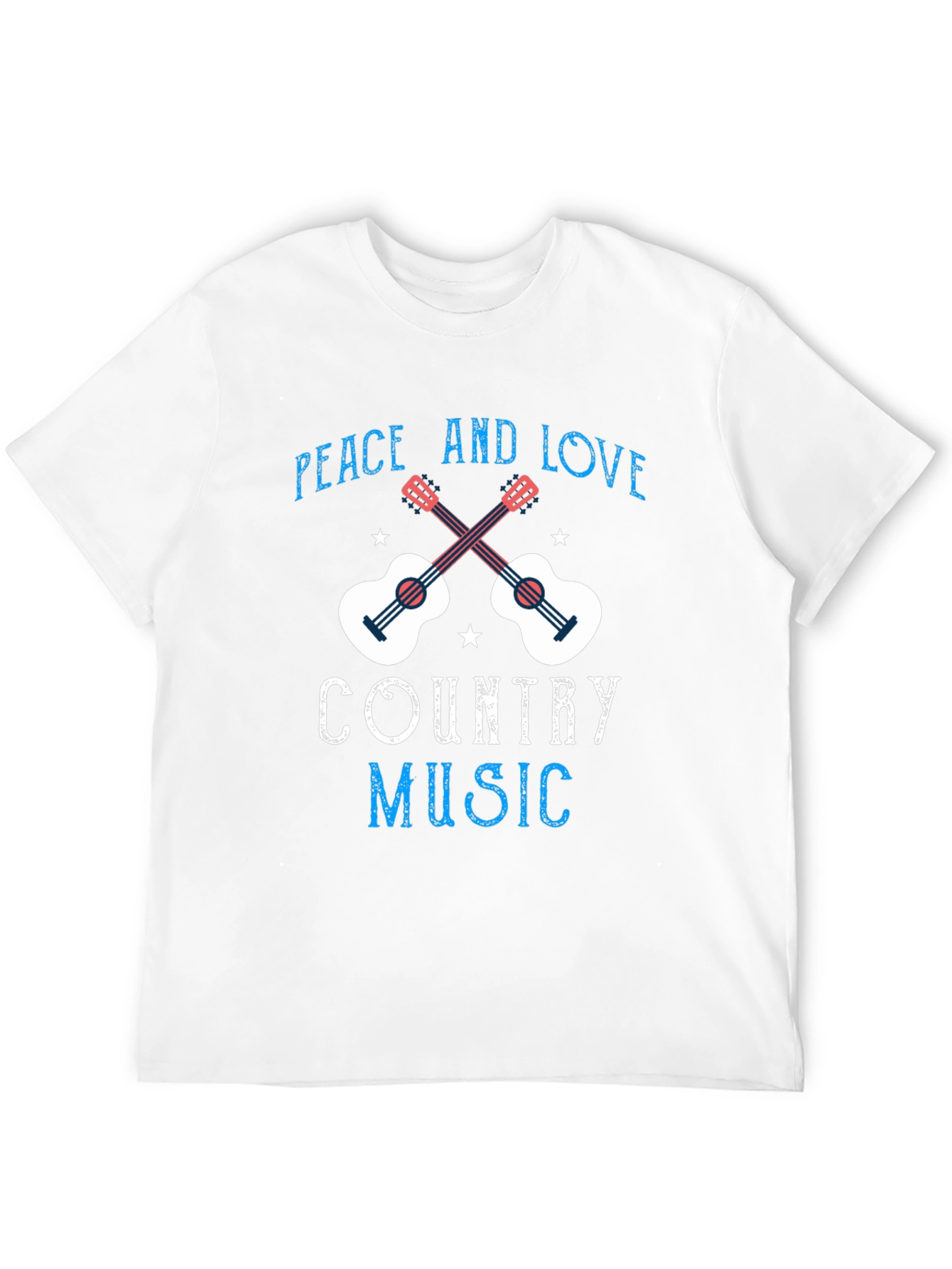 Country Music Peace & Love Graphic Tee