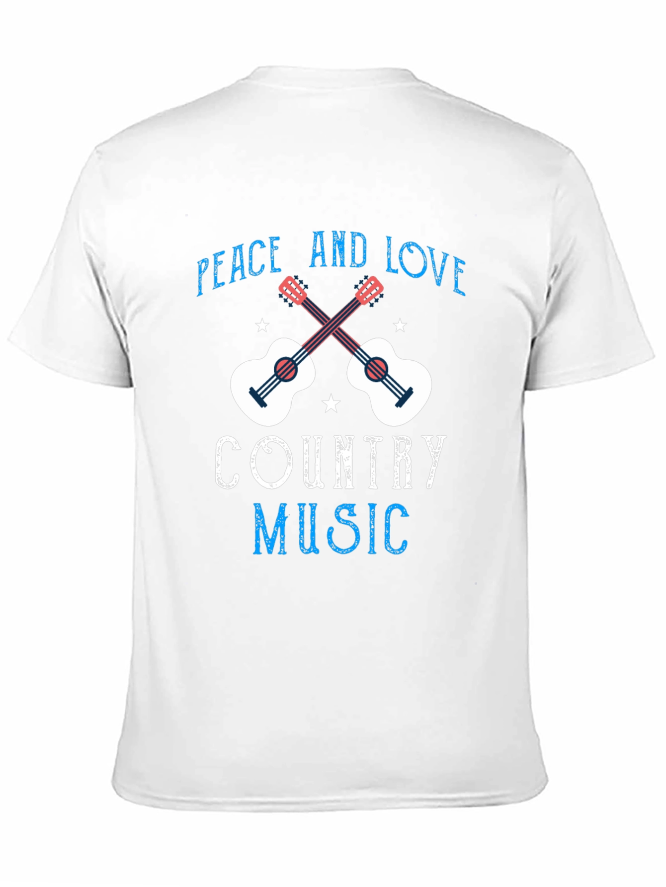 Country Music Peace & Love Graphic Tee