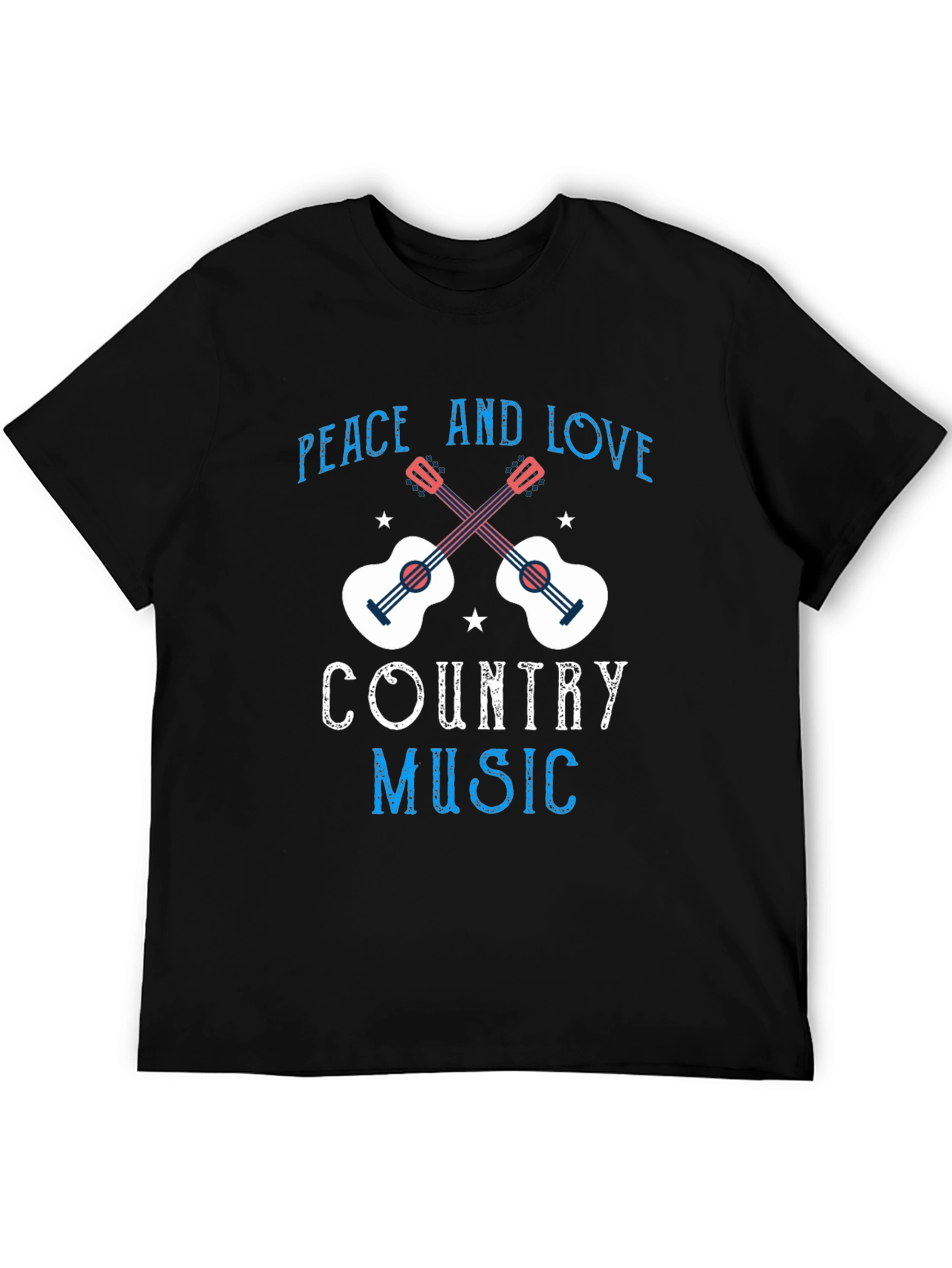 Country Music Peace & Love Graphic Tee