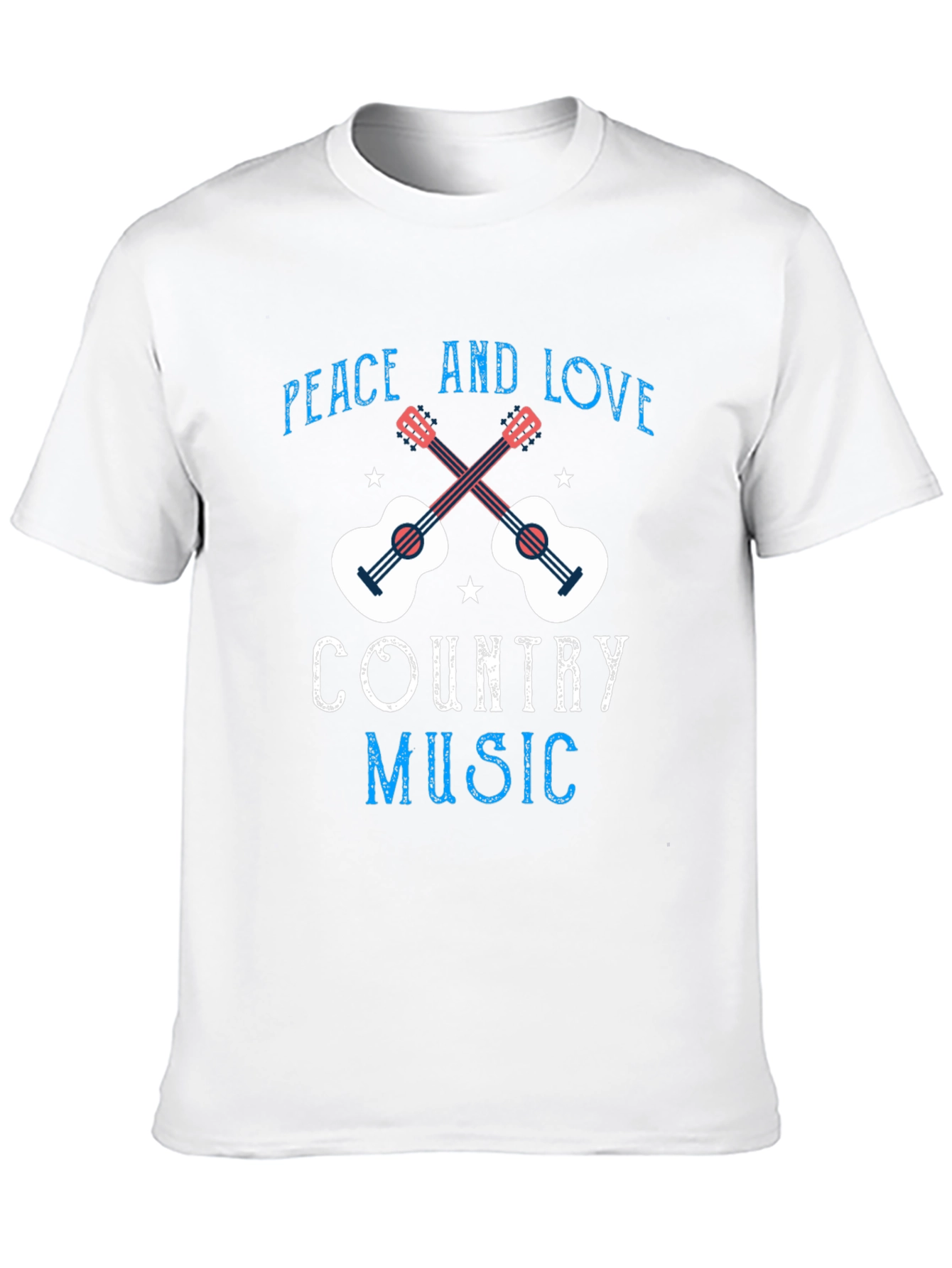Country Music Peace & Love Graphic Tee