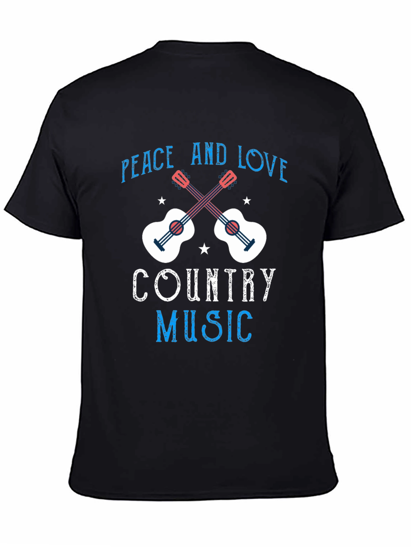 Country Music Peace & Love Graphic Tee