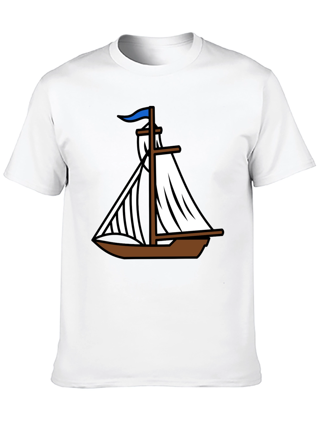 Nautical Sailboat Graphic Tee - Classic Boating Style