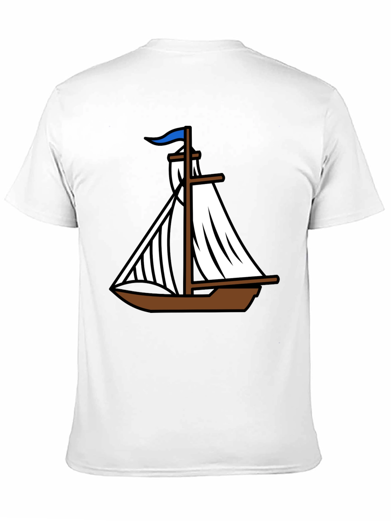 Nautical Sailboat Graphic Tee - Classic Boating Style